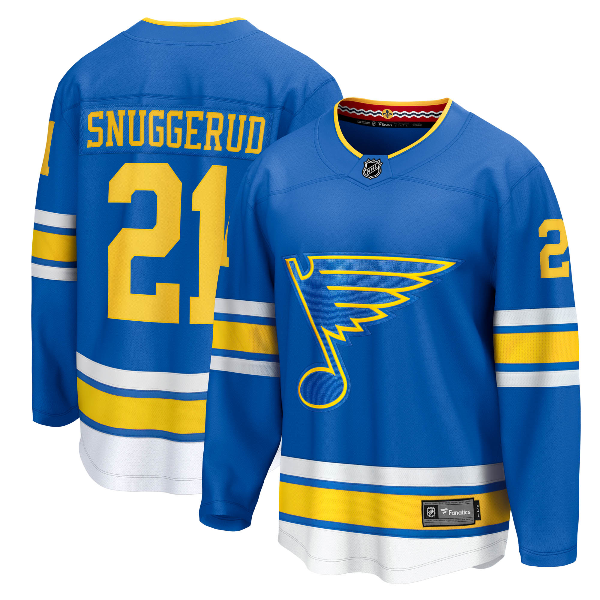 Jimmy Snuggerud St Louis Blues Home Breakaway Jersey Blue