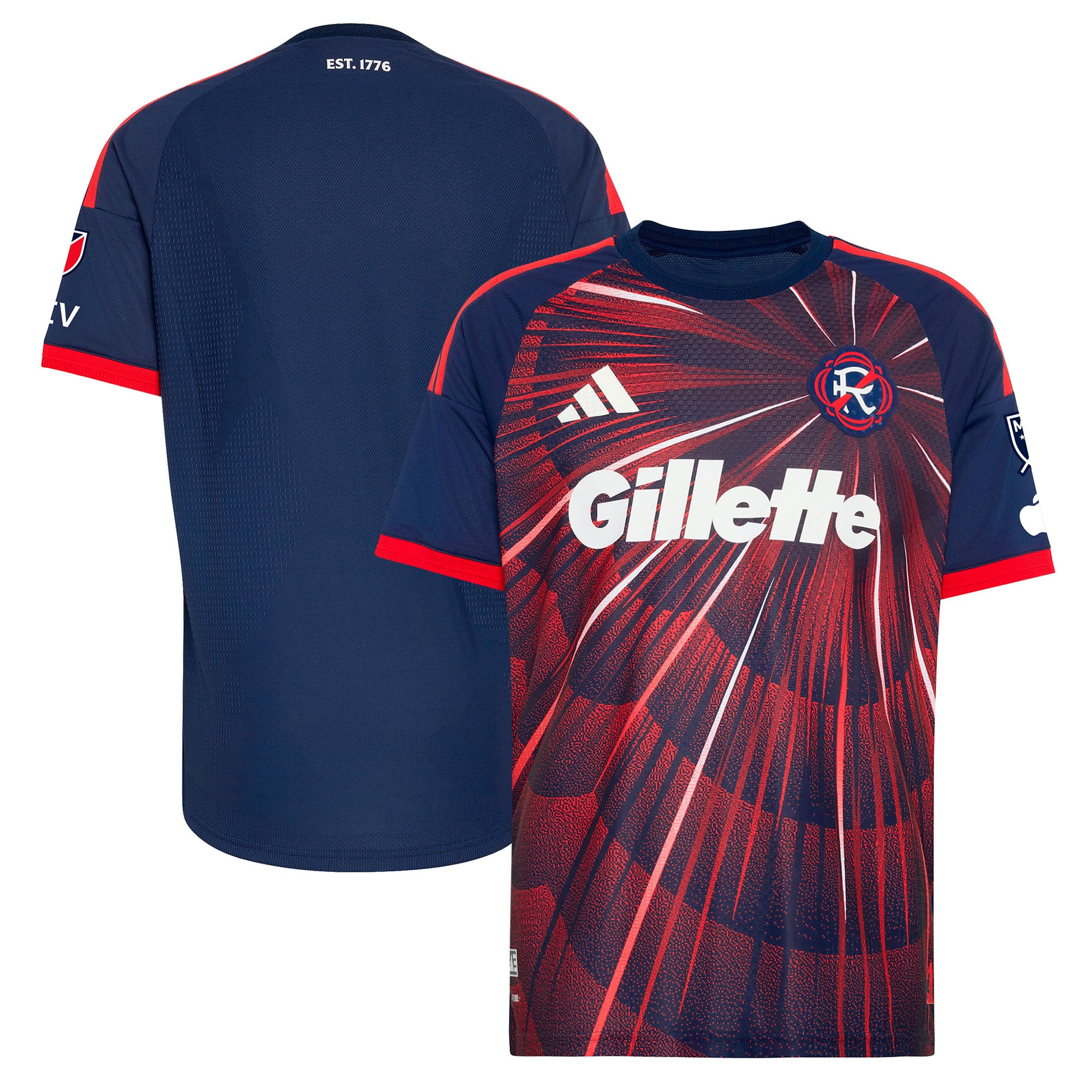 New England Revolution 2026 Independence Day On Field Patch Jersey Blue