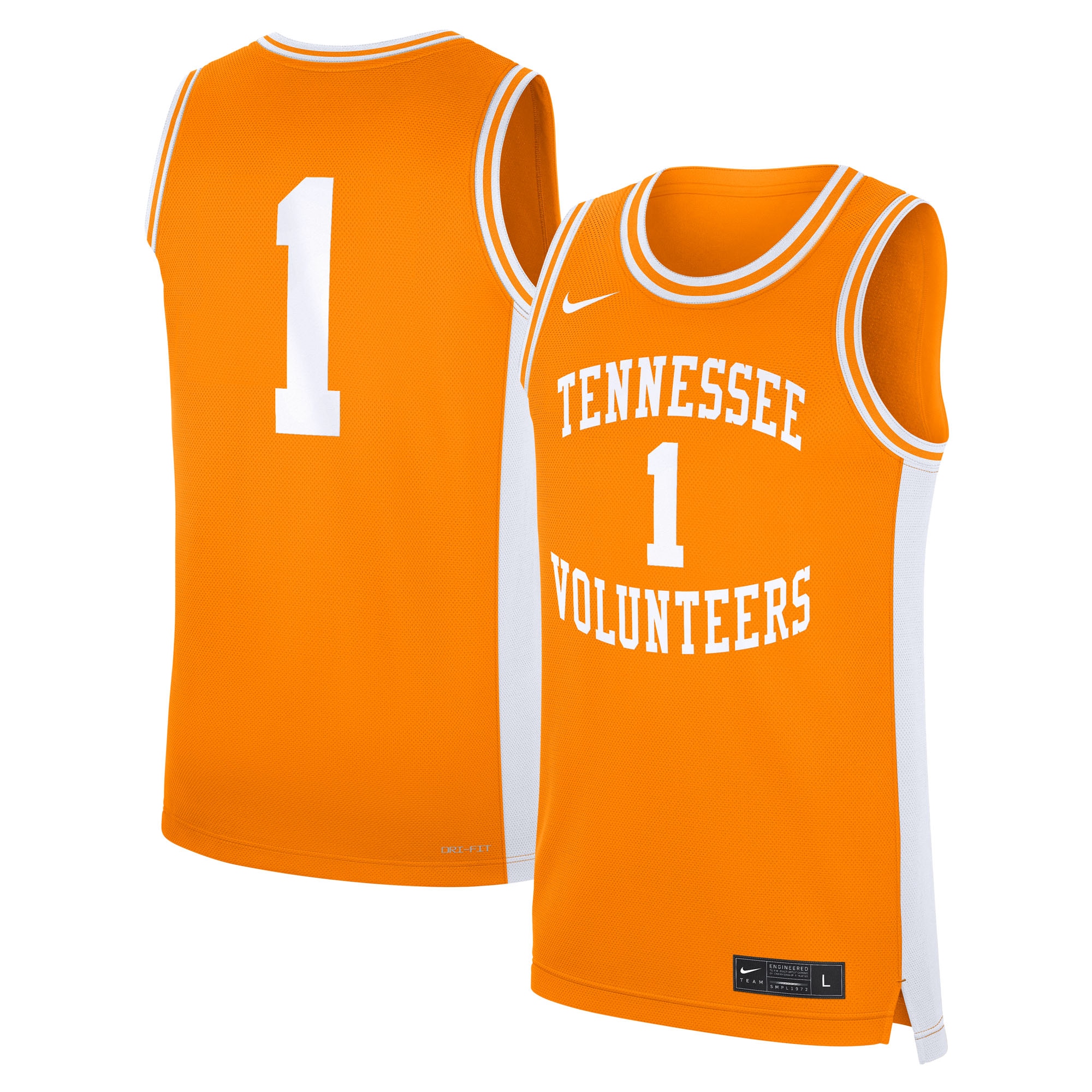 1 Tennessee Volunteers Road Replica Jersey Tennessee Orange