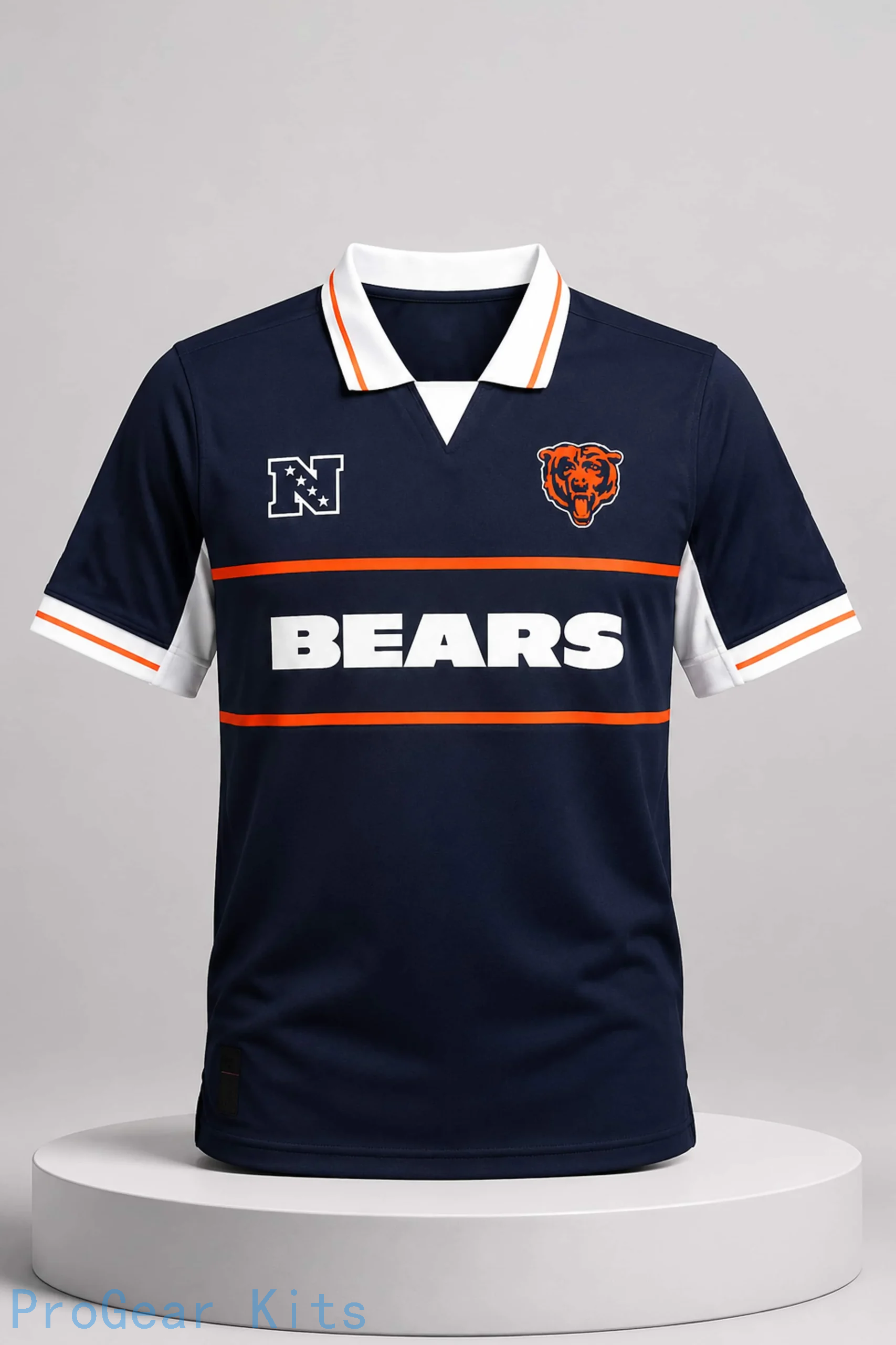Chicago Bears Football Collared NFL Jersey