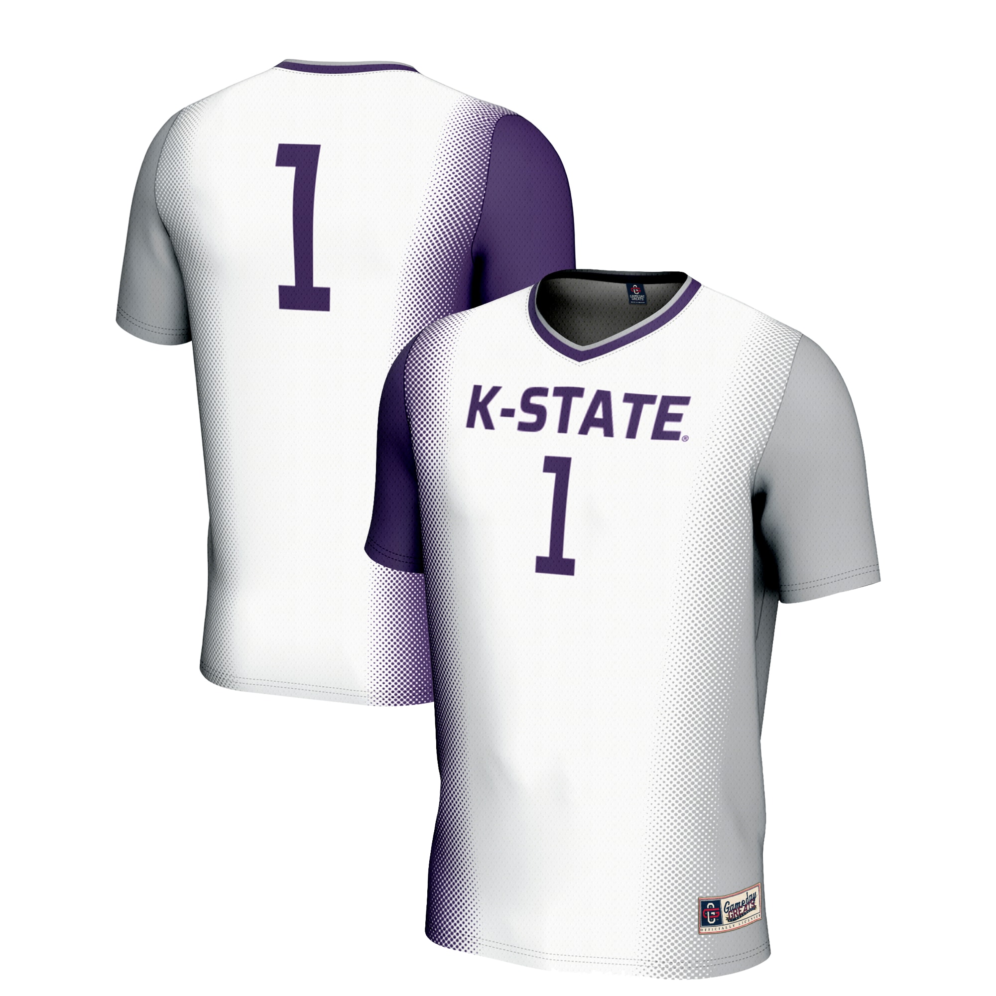 1 Kansas State Wildcats Gameday Greats Lightweight Soccer Jersey White Men