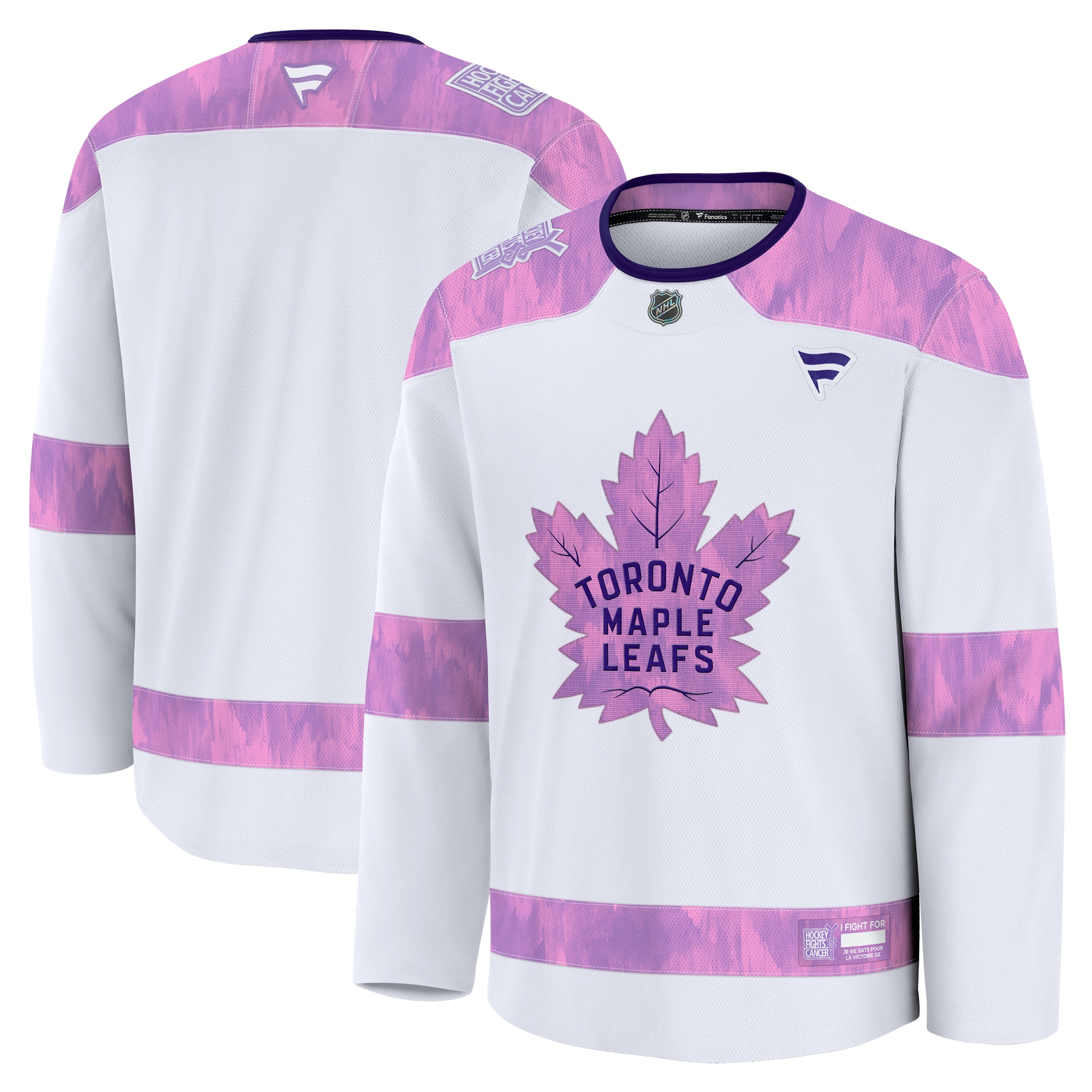 Toronto Maple Leafs 2024 Hockey Fights Cancer Practice Jersey White