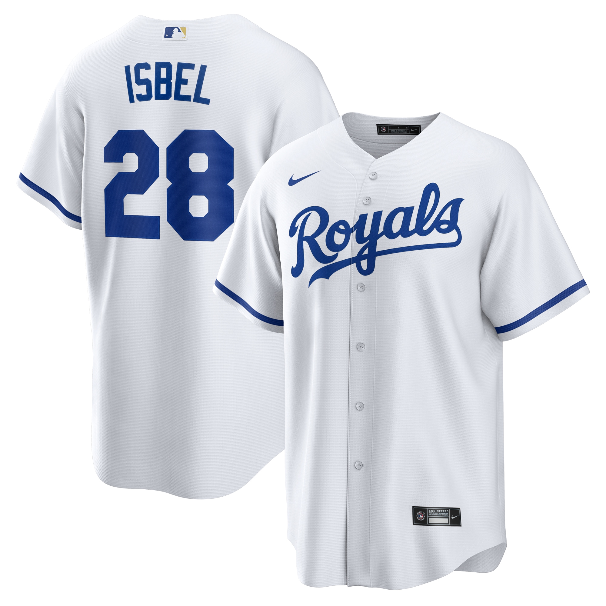 Kyle Isbel Kansas City Royals Home Replica Jersey White