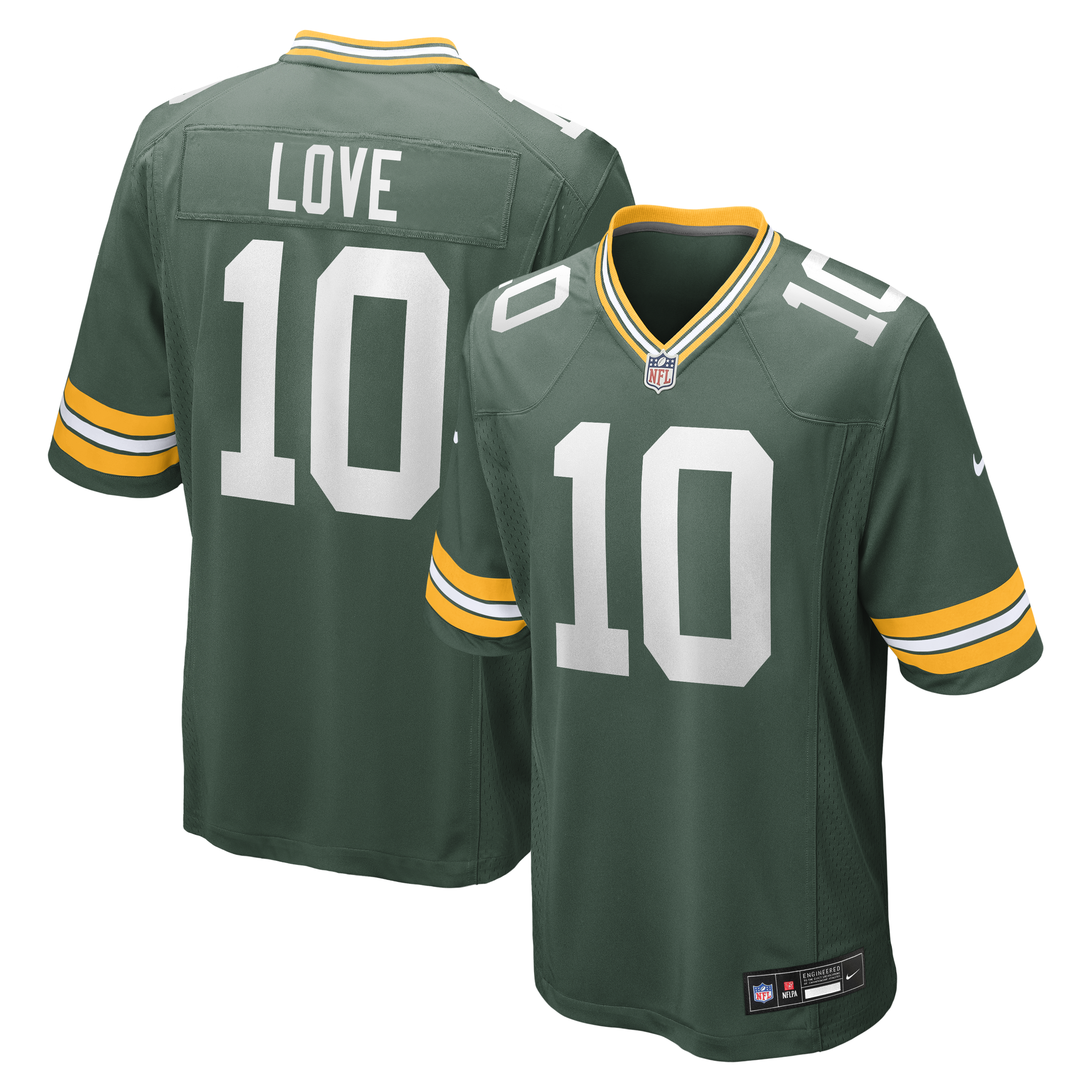 Jordan Love Green Bay Packers Player Game Jersey Green