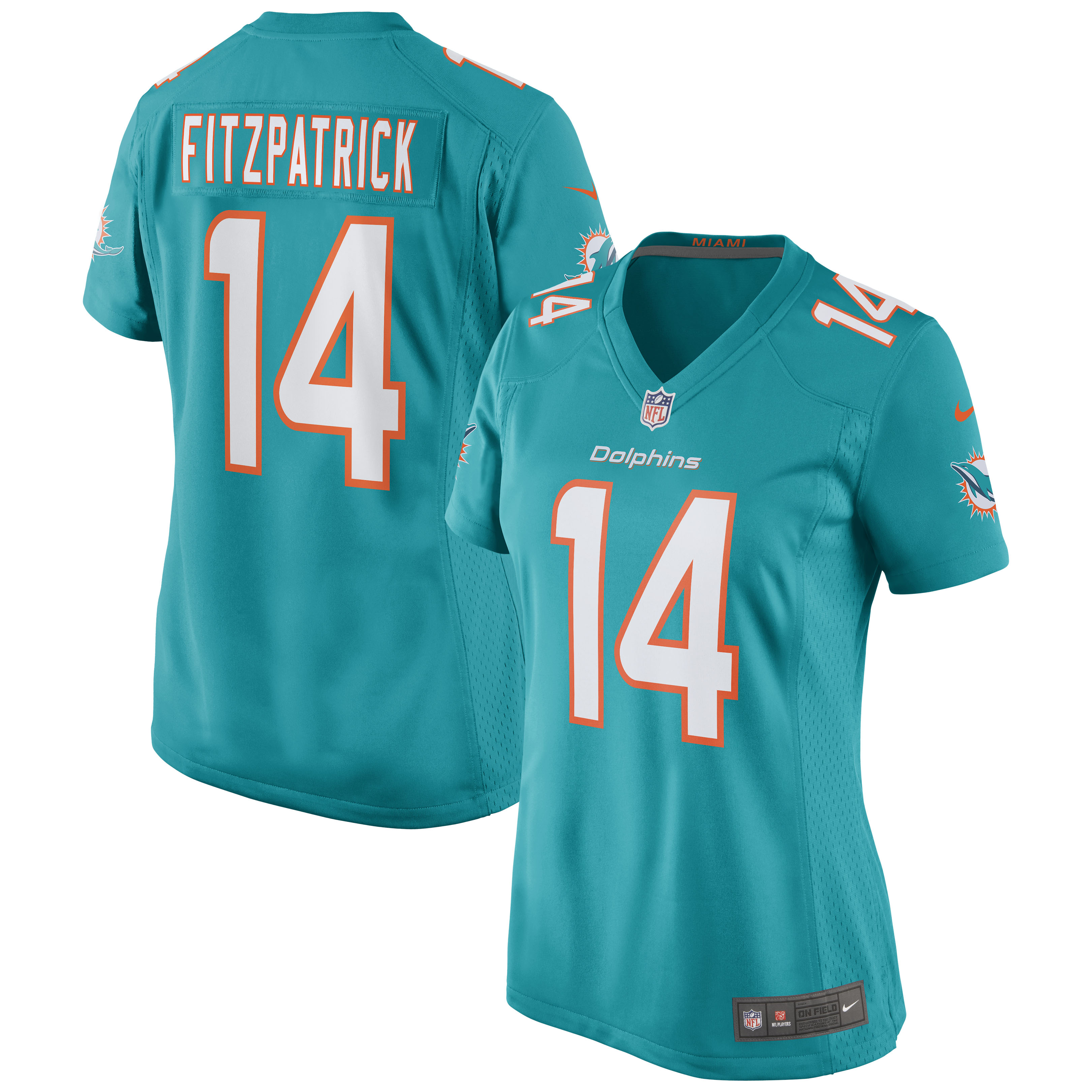 Ryan Fitzpatrick Miami Dolphins Game Jersey Aqua Men