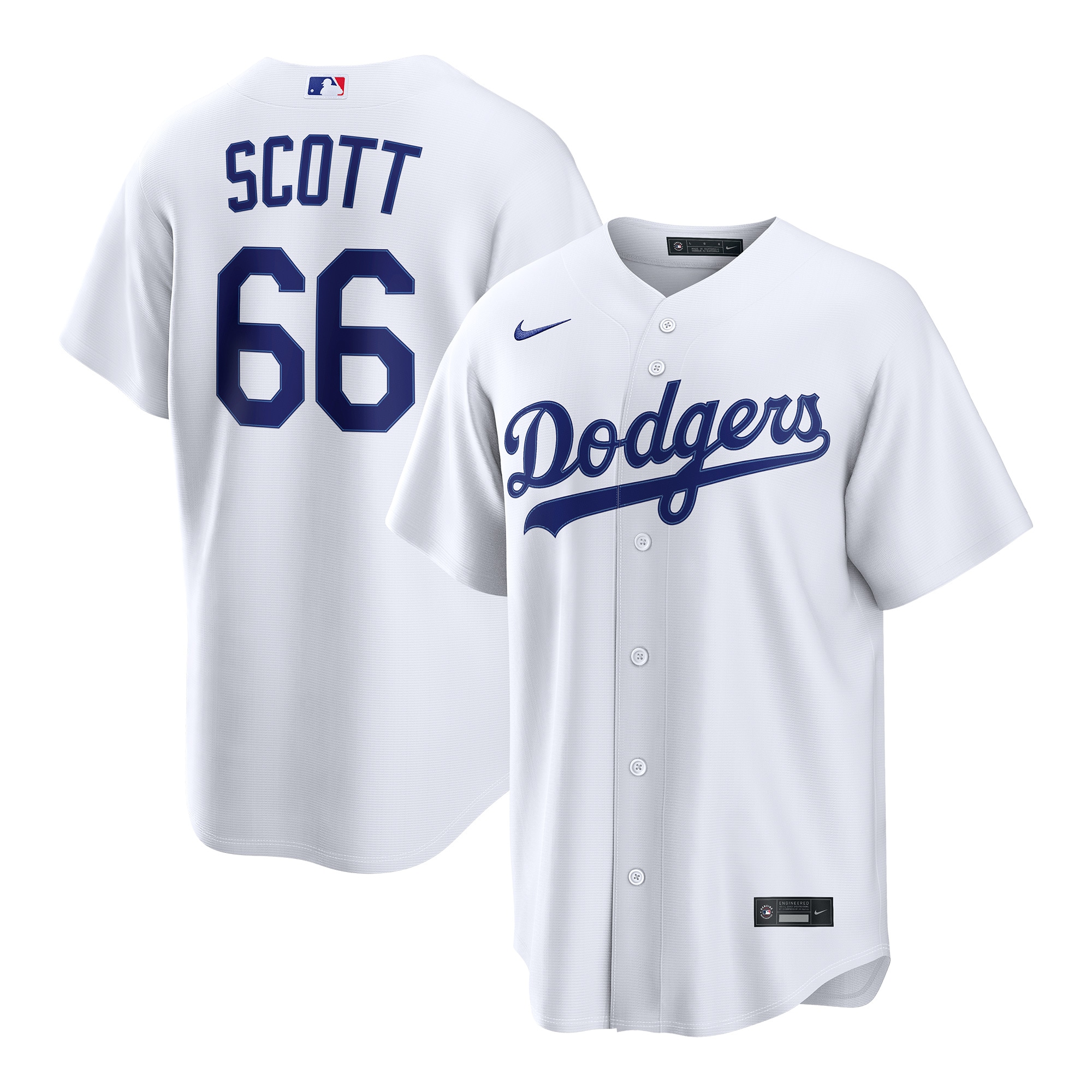 Tanner Scott Los Angeles Dodgers Home Replica Jersey White