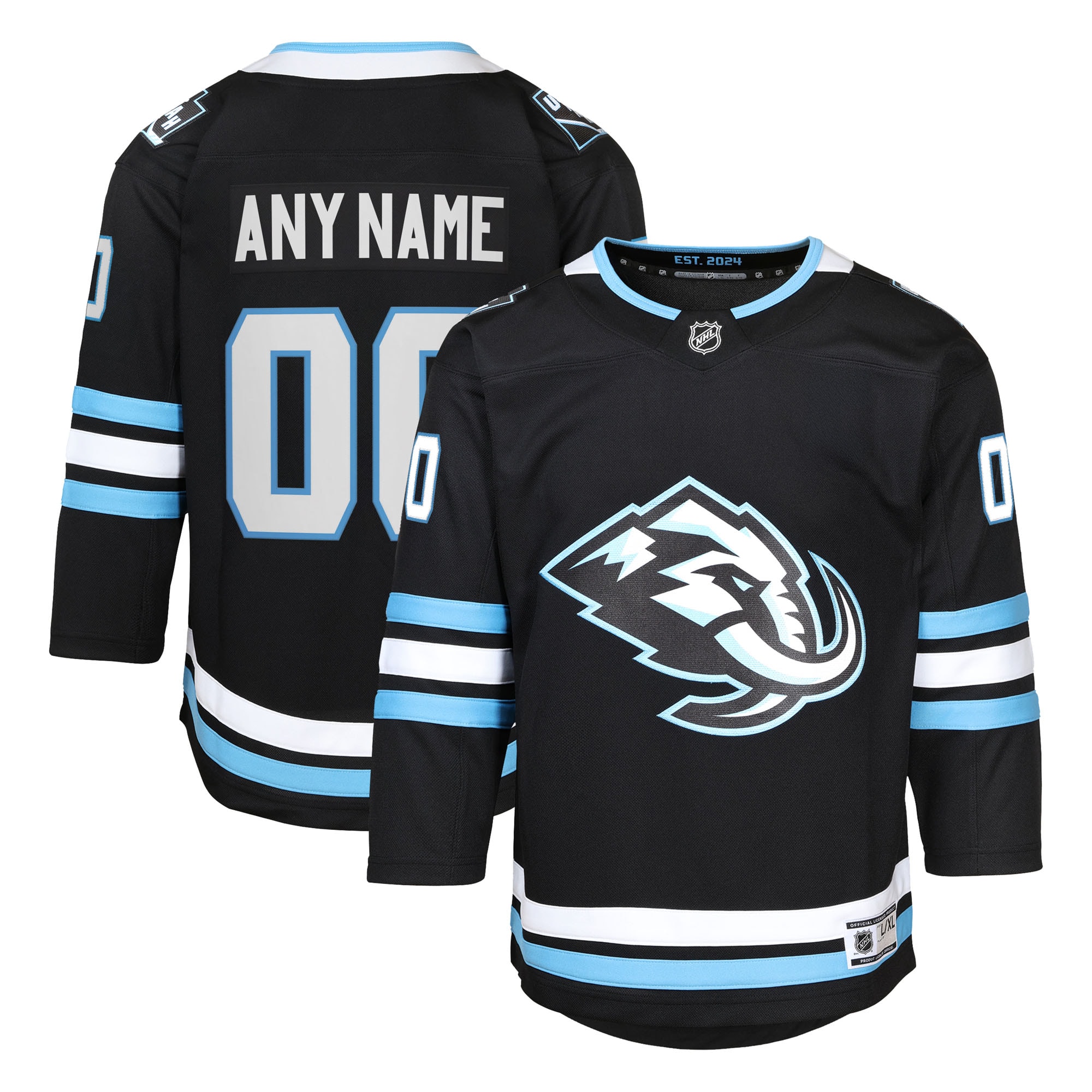 Utah Mammoth Home Premier Custom Jersey Black Men