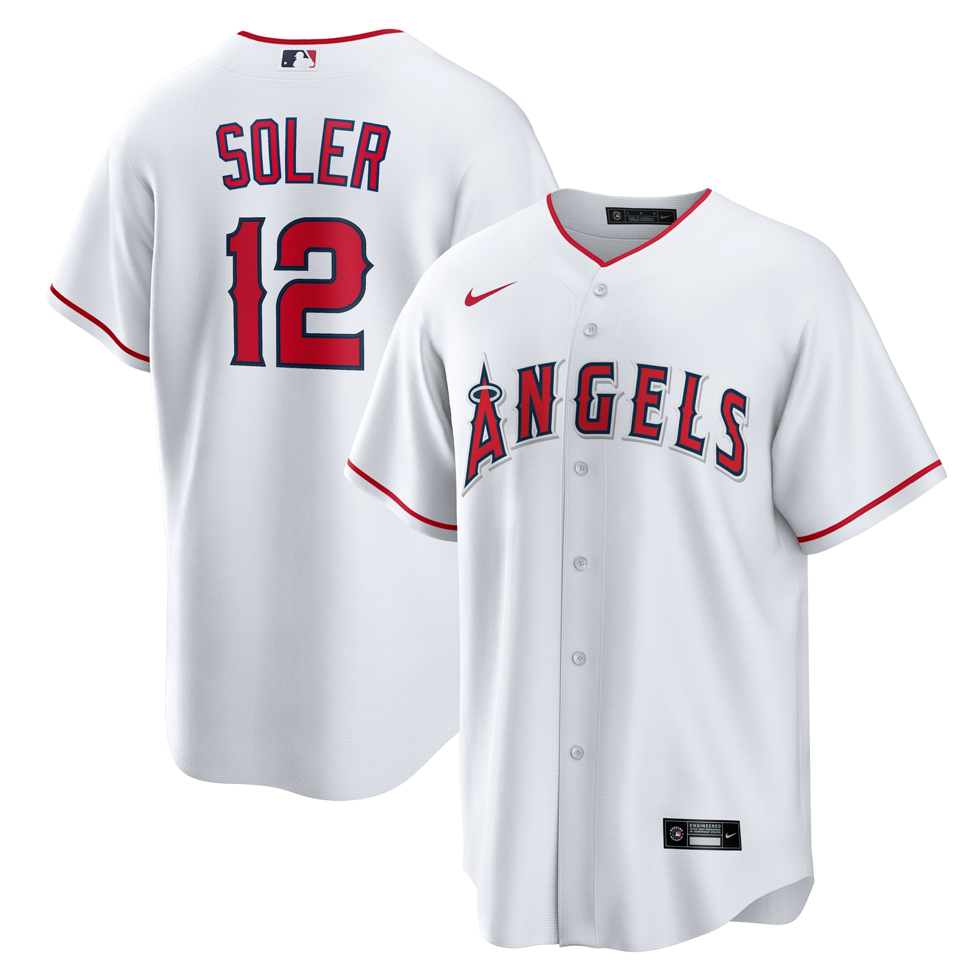 Jorge Soler Los Angeles Angels Home Replica Jersey White