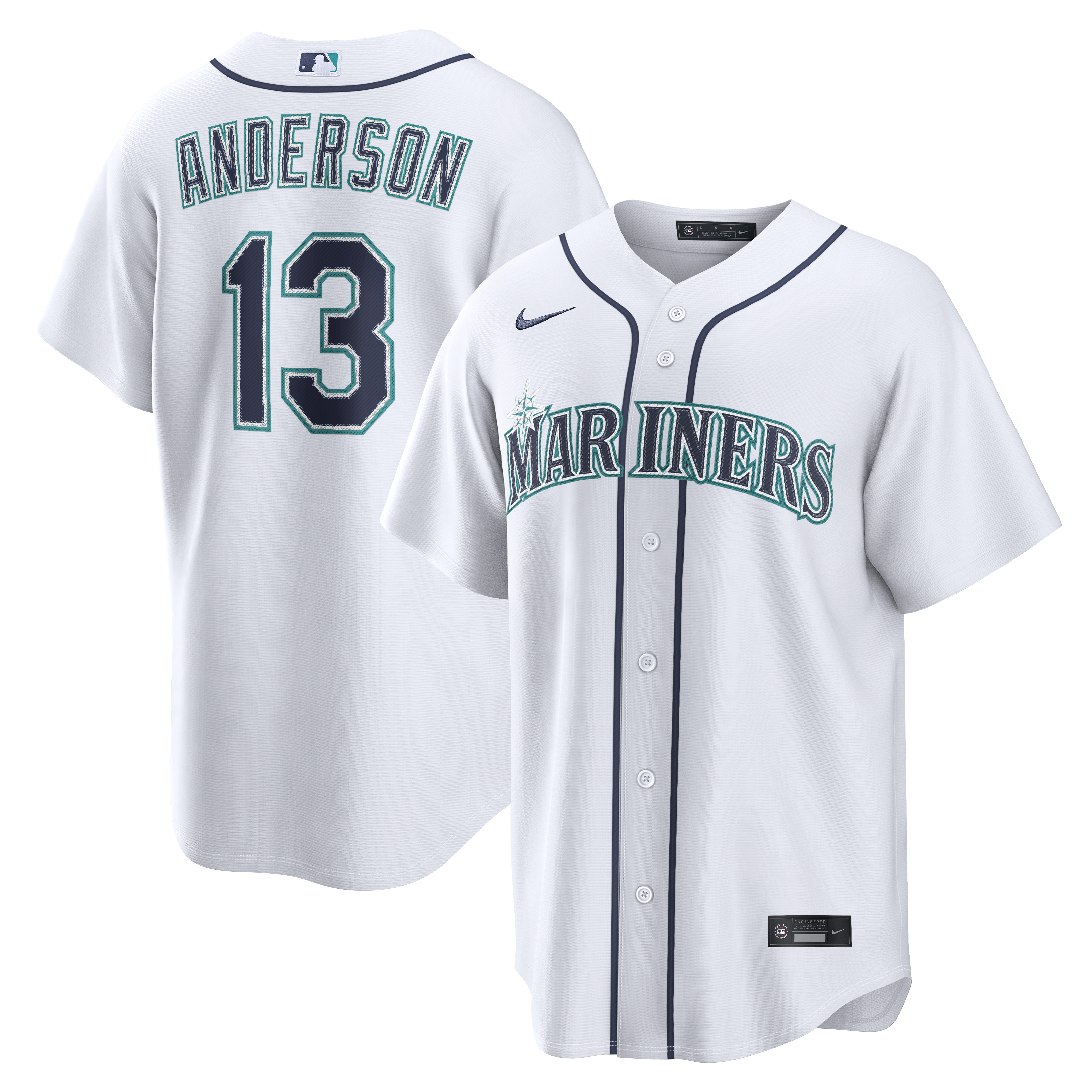 Kade Anderson Seattle Mariners Home Replica Jersey White