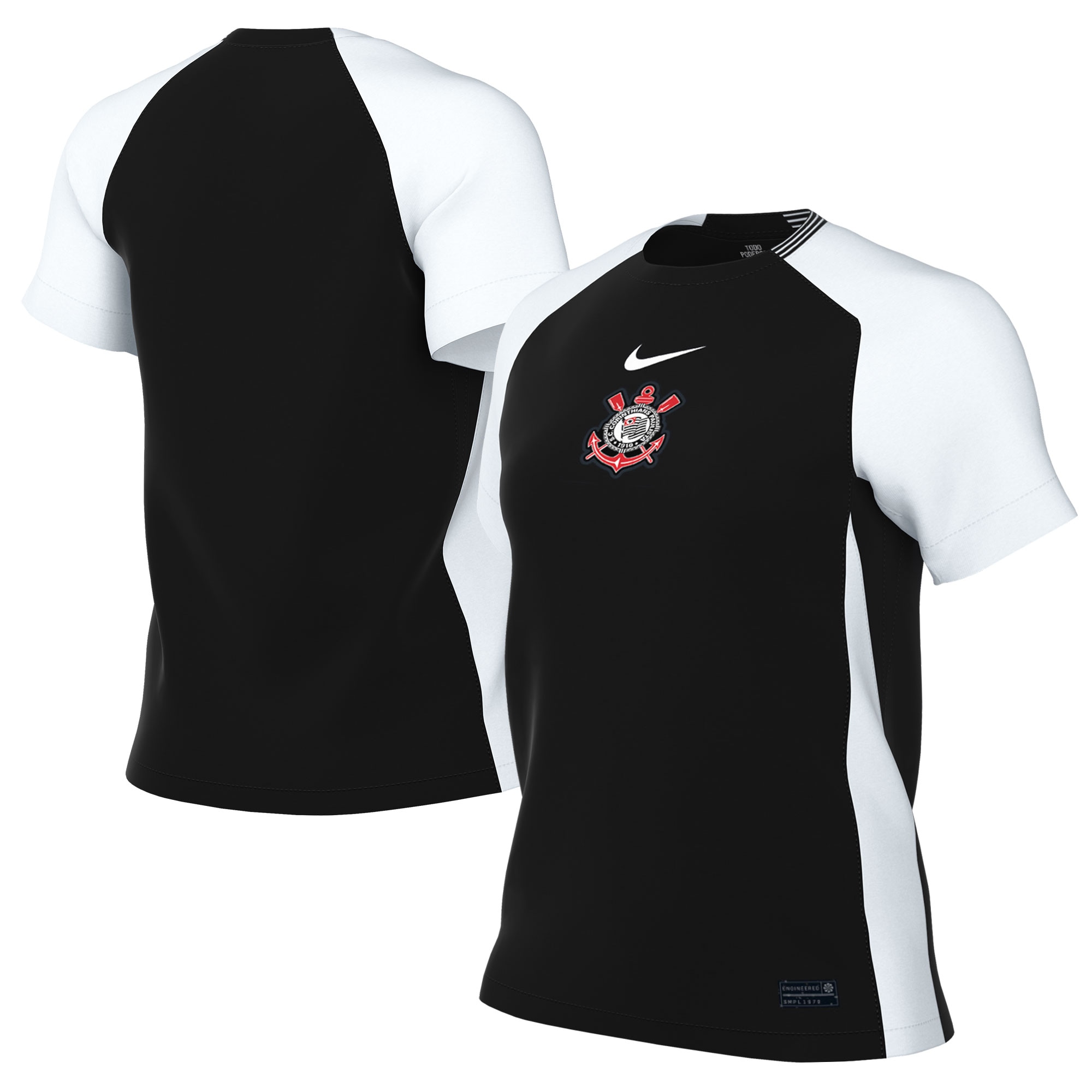 Corinthians 2025/26 Away Replica Jersey Black Men
