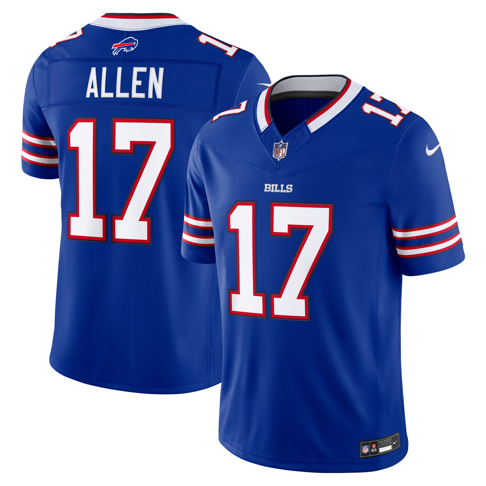 Josh Allen Buffalo Bills Team Vapor F U S E Stitched Limited Jersey Royal