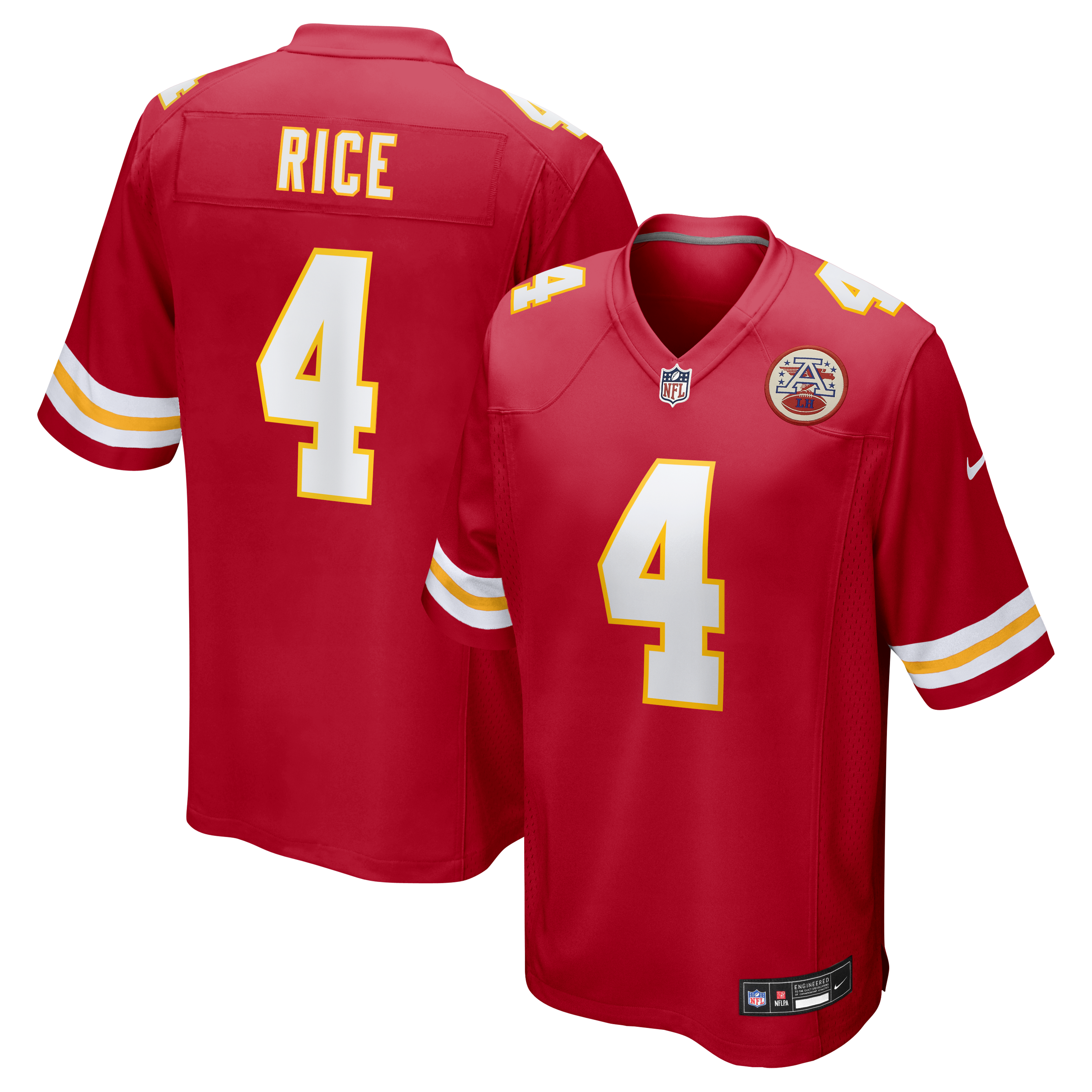 Rashee Rice Kansas City Chiefs Game Jersey Red