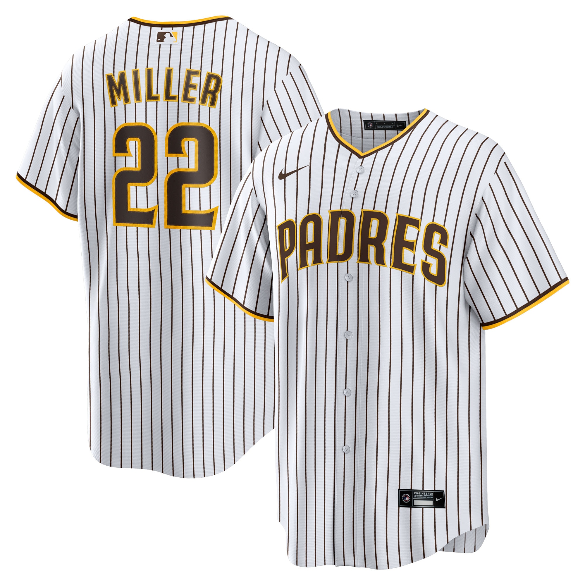 Mason Miller San Diego Padres Home Replica Jersey White
