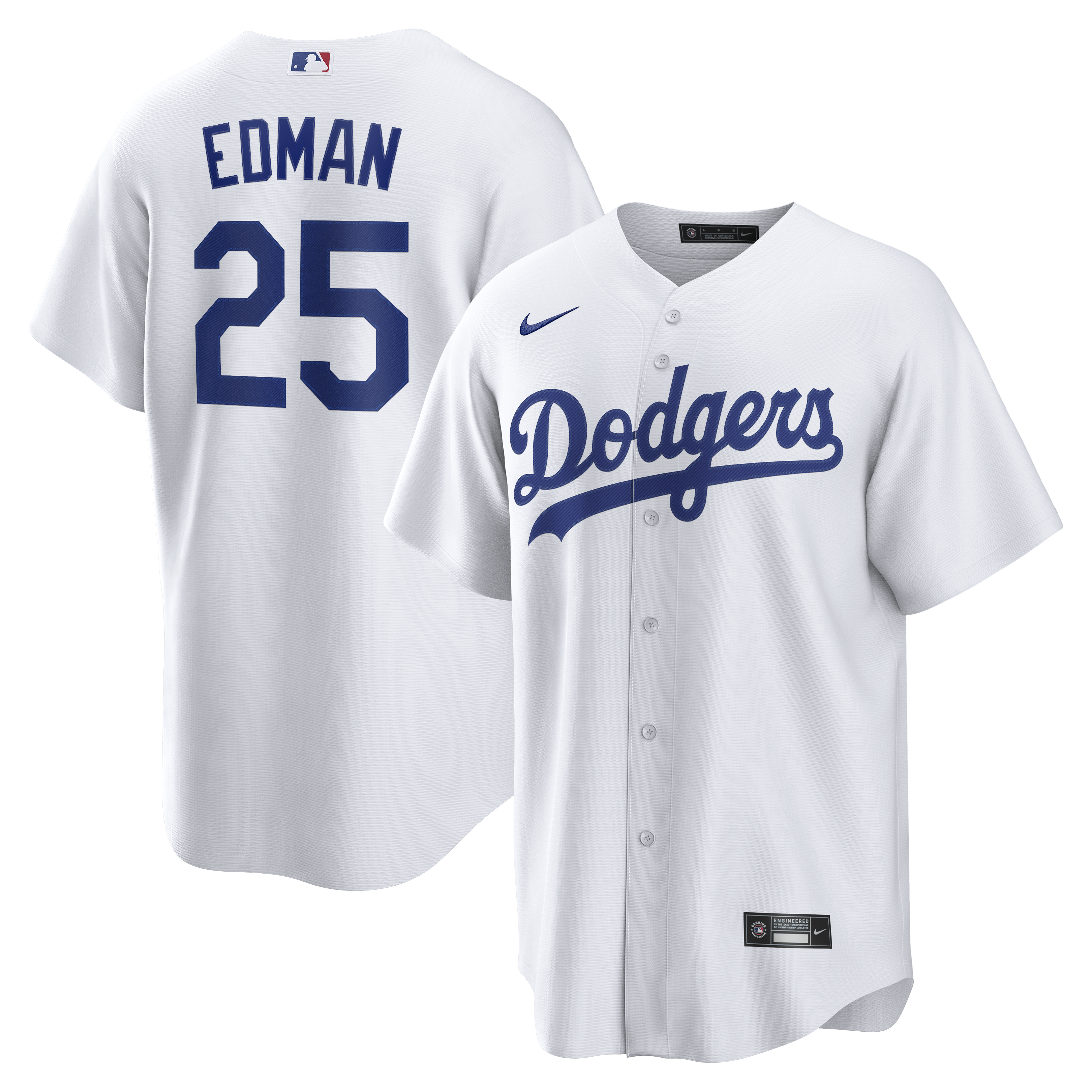 Tommy Edman Los Angeles Dodgers Home Replica Jersey White