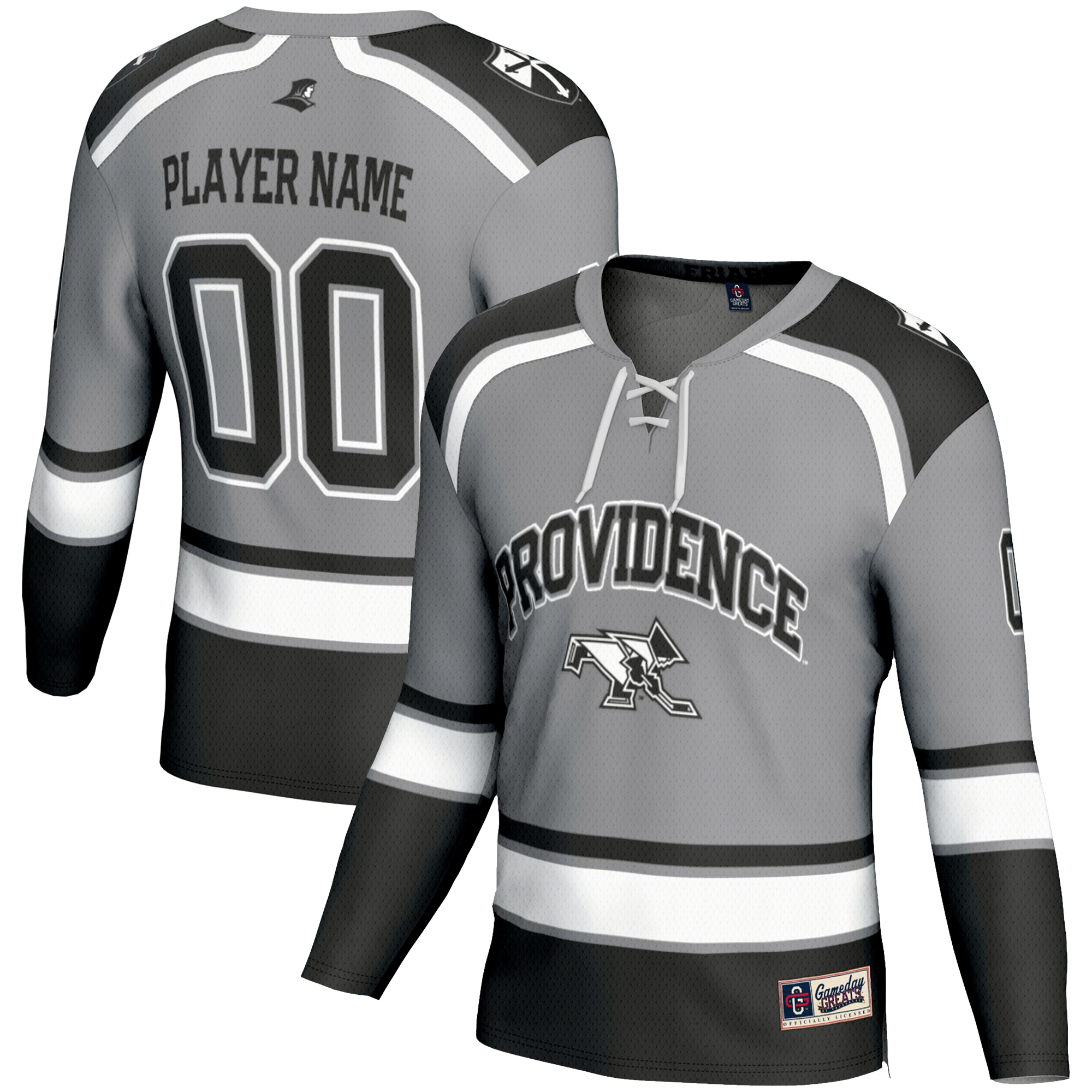 Providence Friars Gameday Greats Nil Pick A Player Ice Hockey Jersey Gray Men