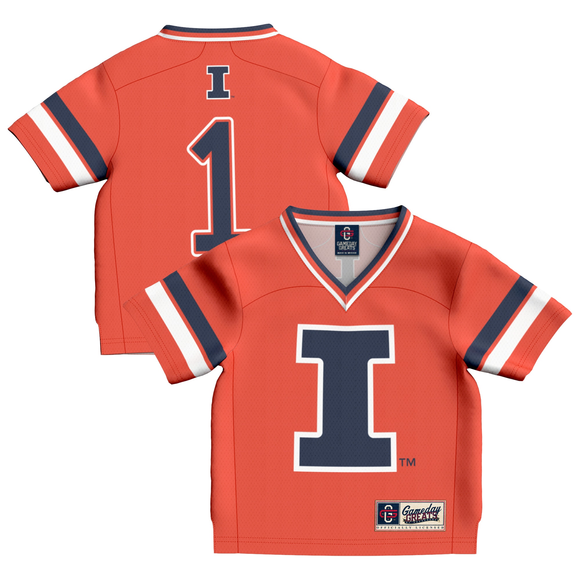 1 Illinois Fighting Illini Gameday Greats Infant Football Fashion Jersey Orange