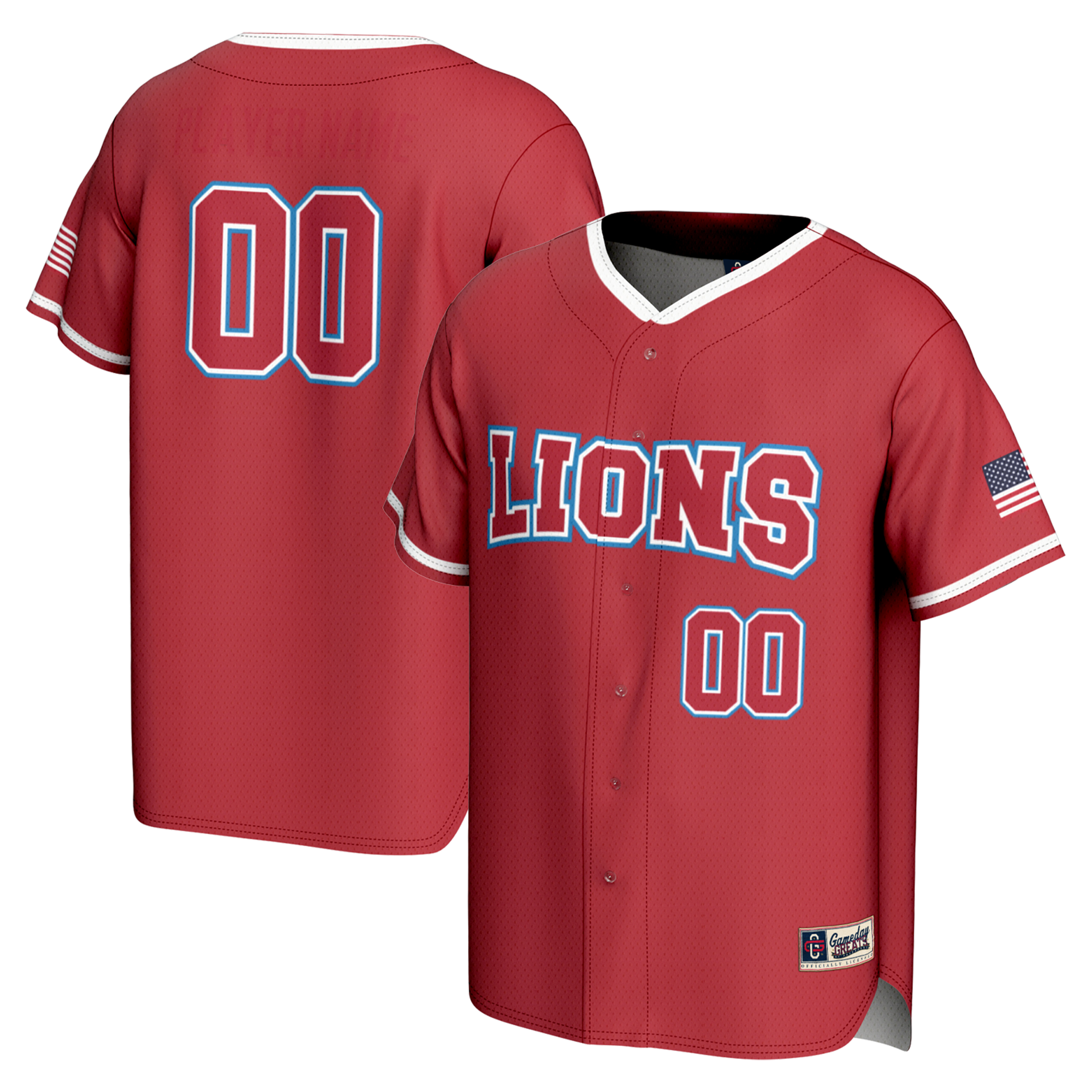 Loyola Marymount Lions Gameday Greats Nil Pick A Player Lightweight Baseball Jersey Red