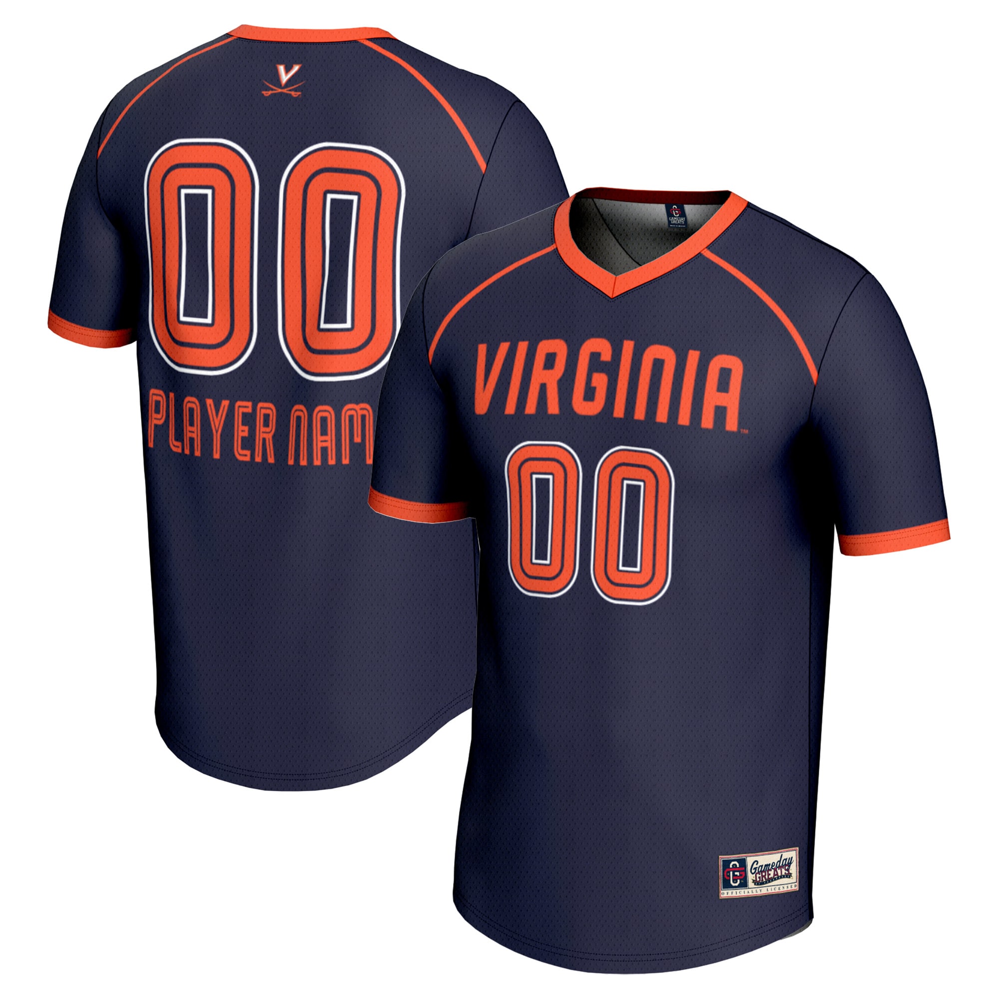 Virginia Cavaliers Gameday Greats Lacrosse Nil Lightweight Jersey Navy Men