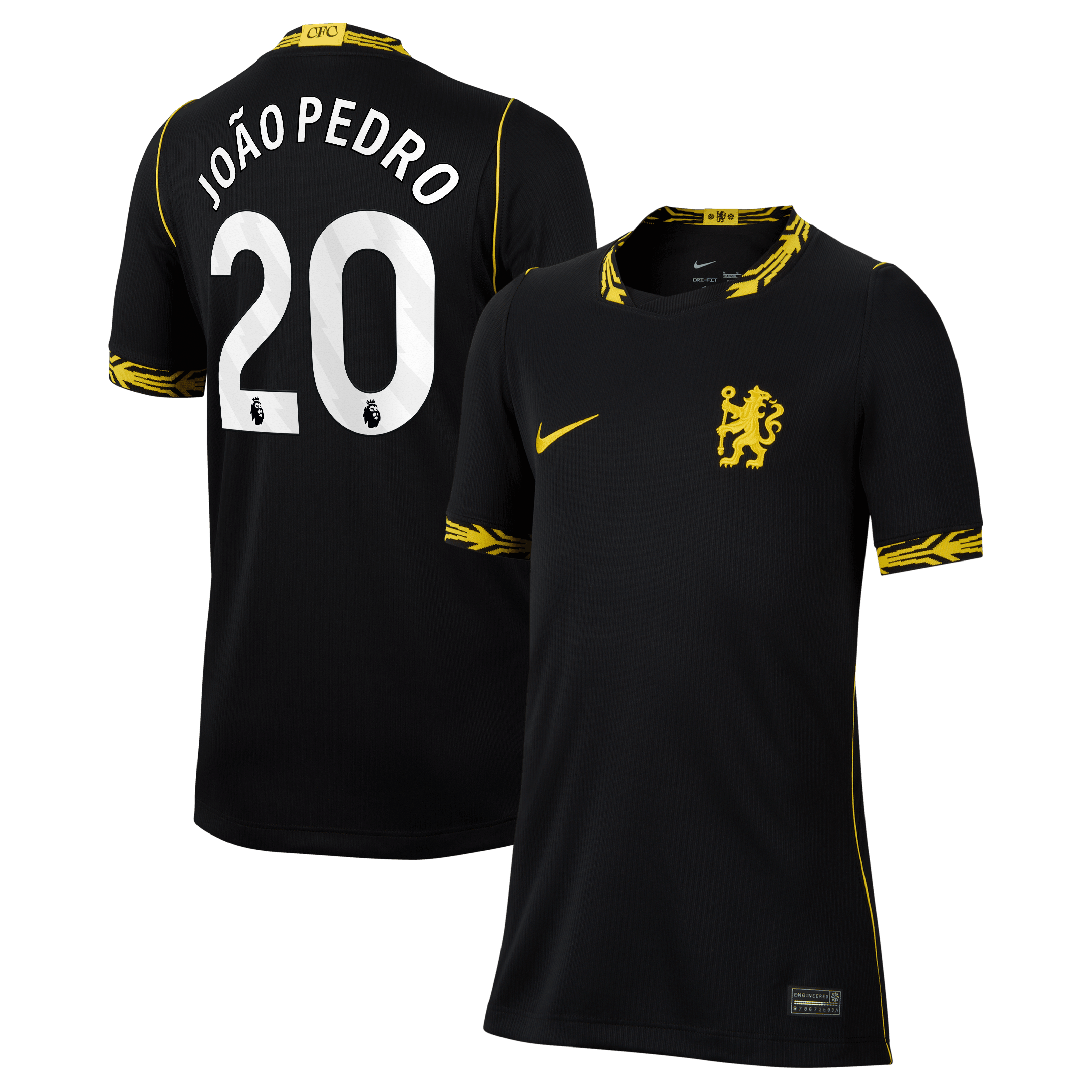 Jo O Pedro Chelsea 2026/27 Away Stadium Replica Jersey Black Men