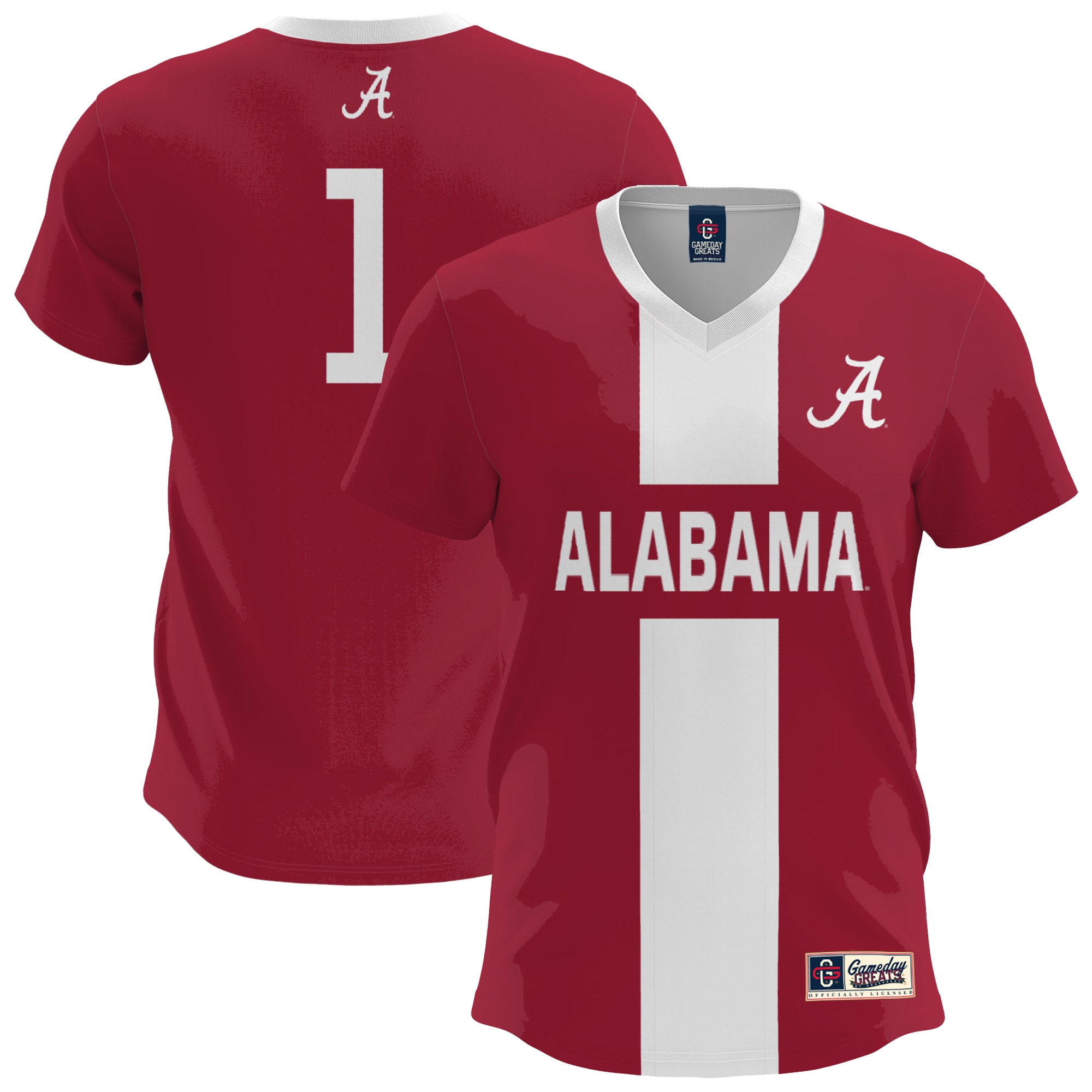 Alabama Crimson Tide Gameday Greats Lightweight Soccer Fashion Jersey Crimson