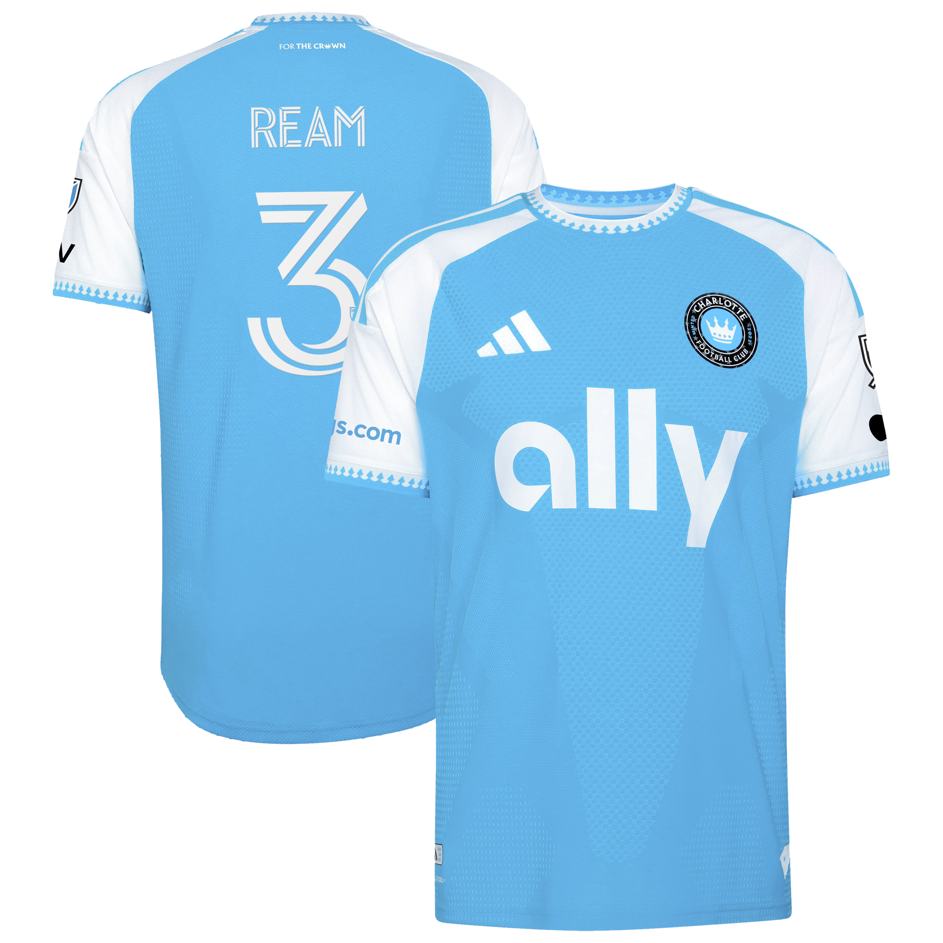 Tim Ream Charlotte Fc 2026 Carolina Kit Crowns Up On Field Patch Jersey Blue