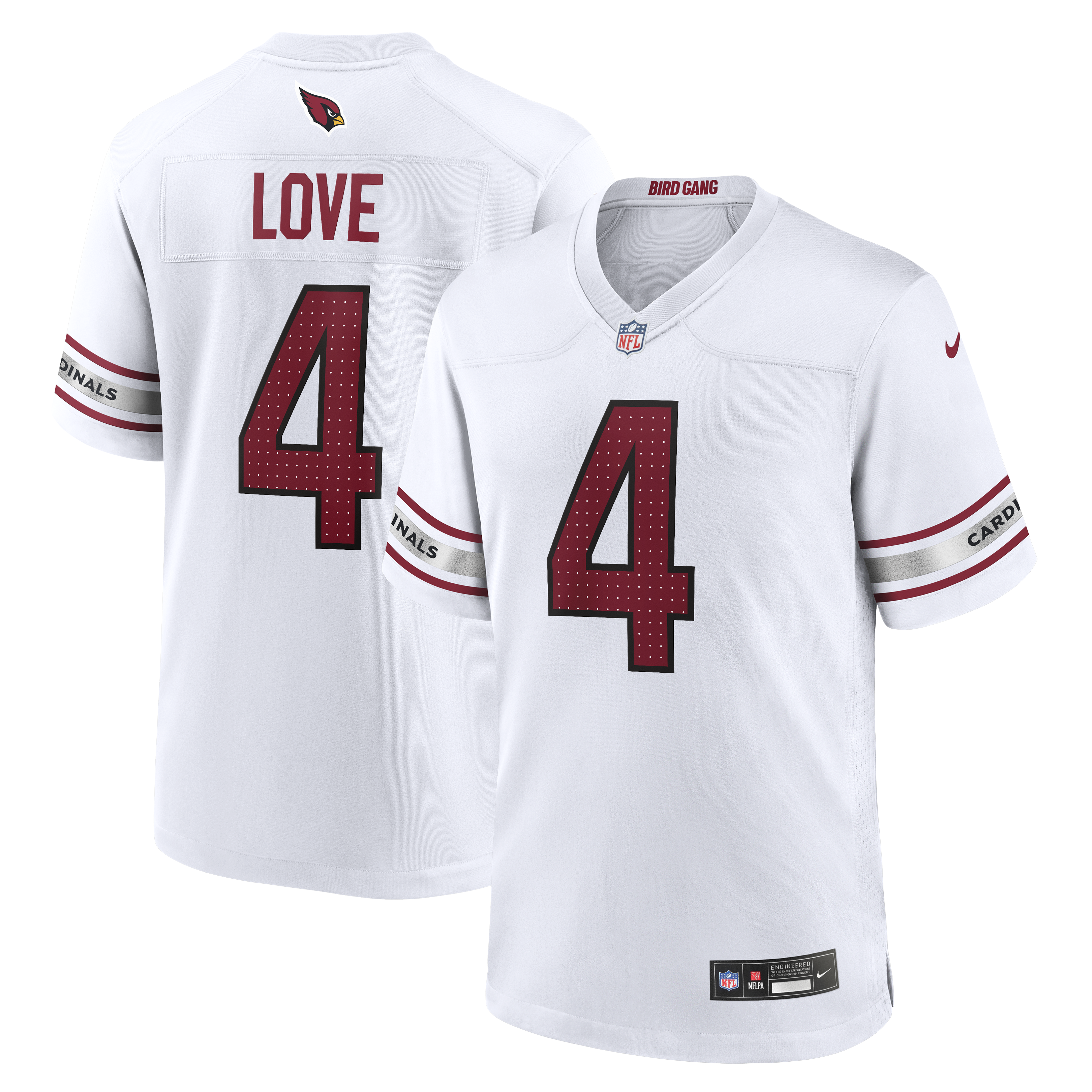 Jeremiyah Love Arizona Cardinals Game Player Jersey White