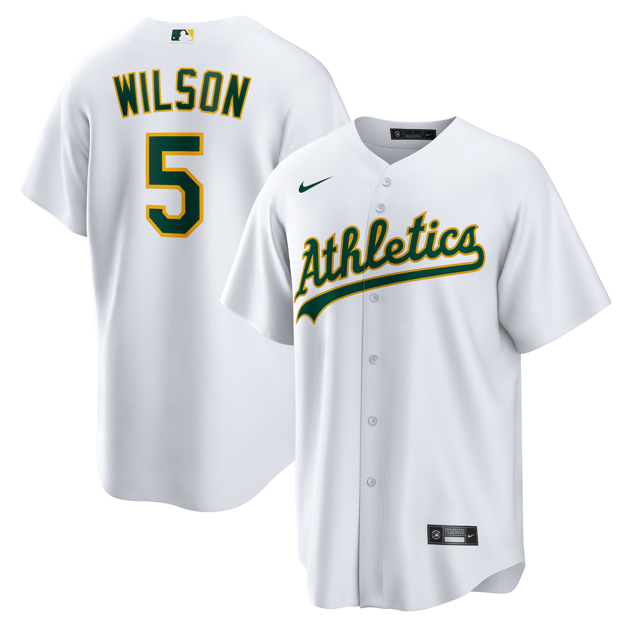 Jacob Wilson Athletics Home Replica Jersey White