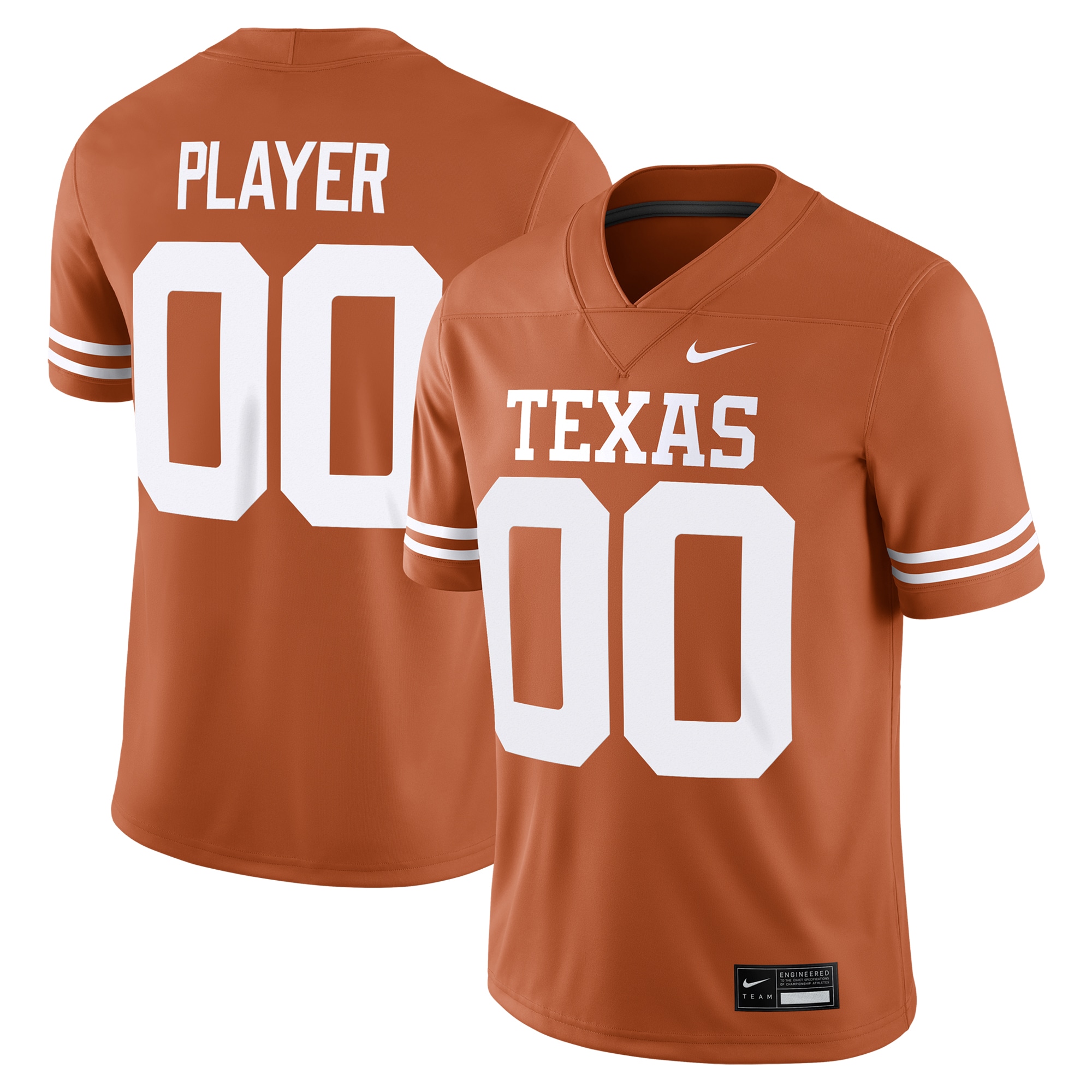 Texas Longhorns Nil Pick A Player Game Jersey Texas Orange