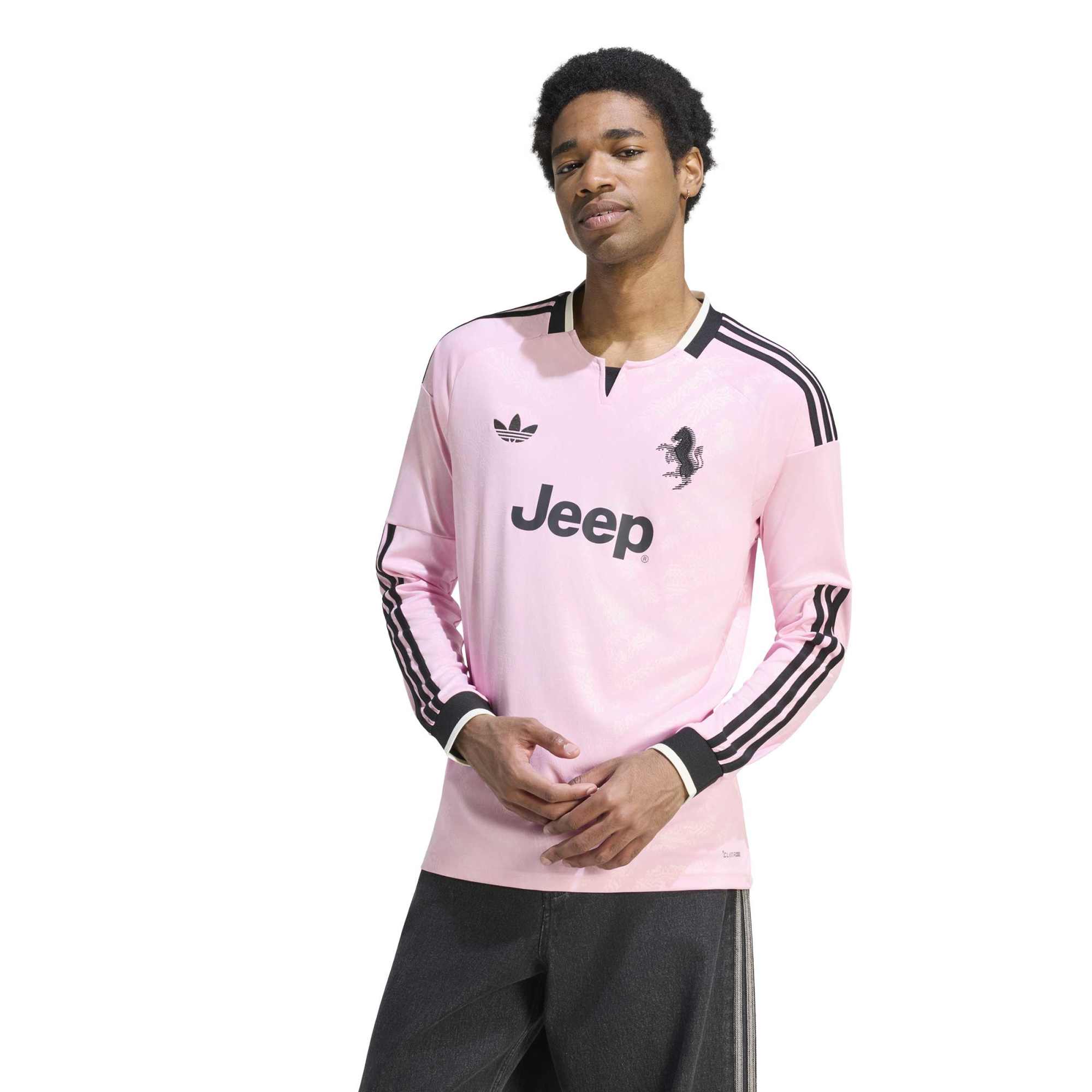Juventus 2026/27 Away Replica Long Sleeve Jersey Pink