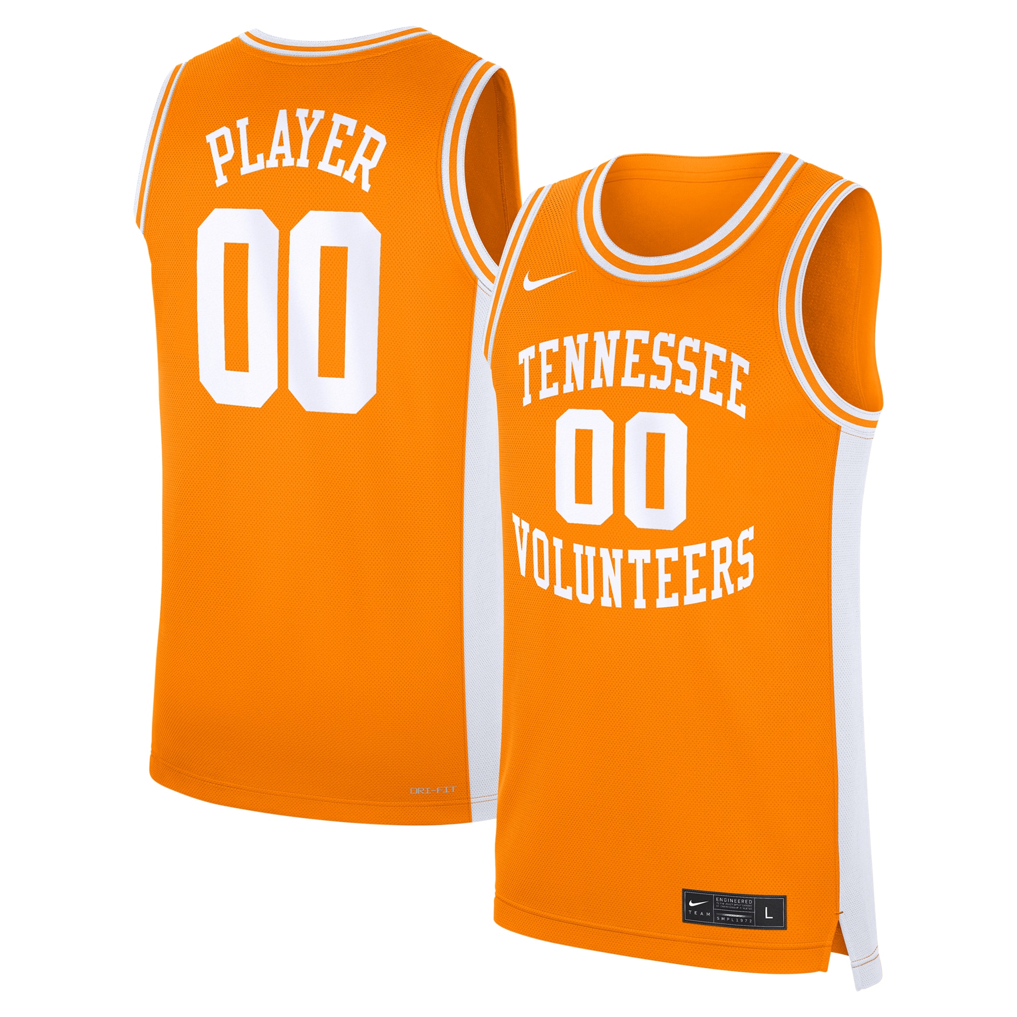 Tennessee Volunteers Unisex Men S Basketball Nil Pick A Player Replica Jersey Orange
