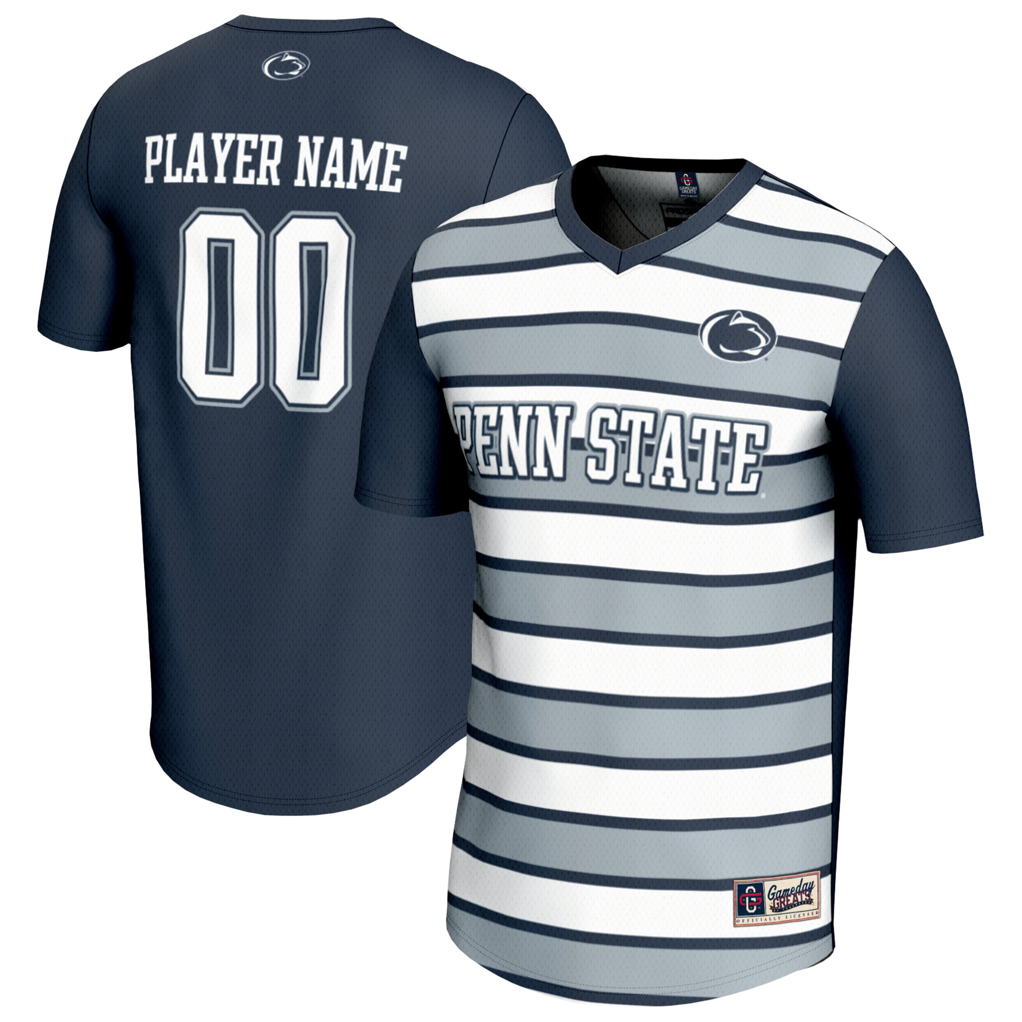 Penn State Nittany Lions Gameday Greats Nil Pick A Player Collegiate Soccer Lightweight Fashion Jersey Navy Men