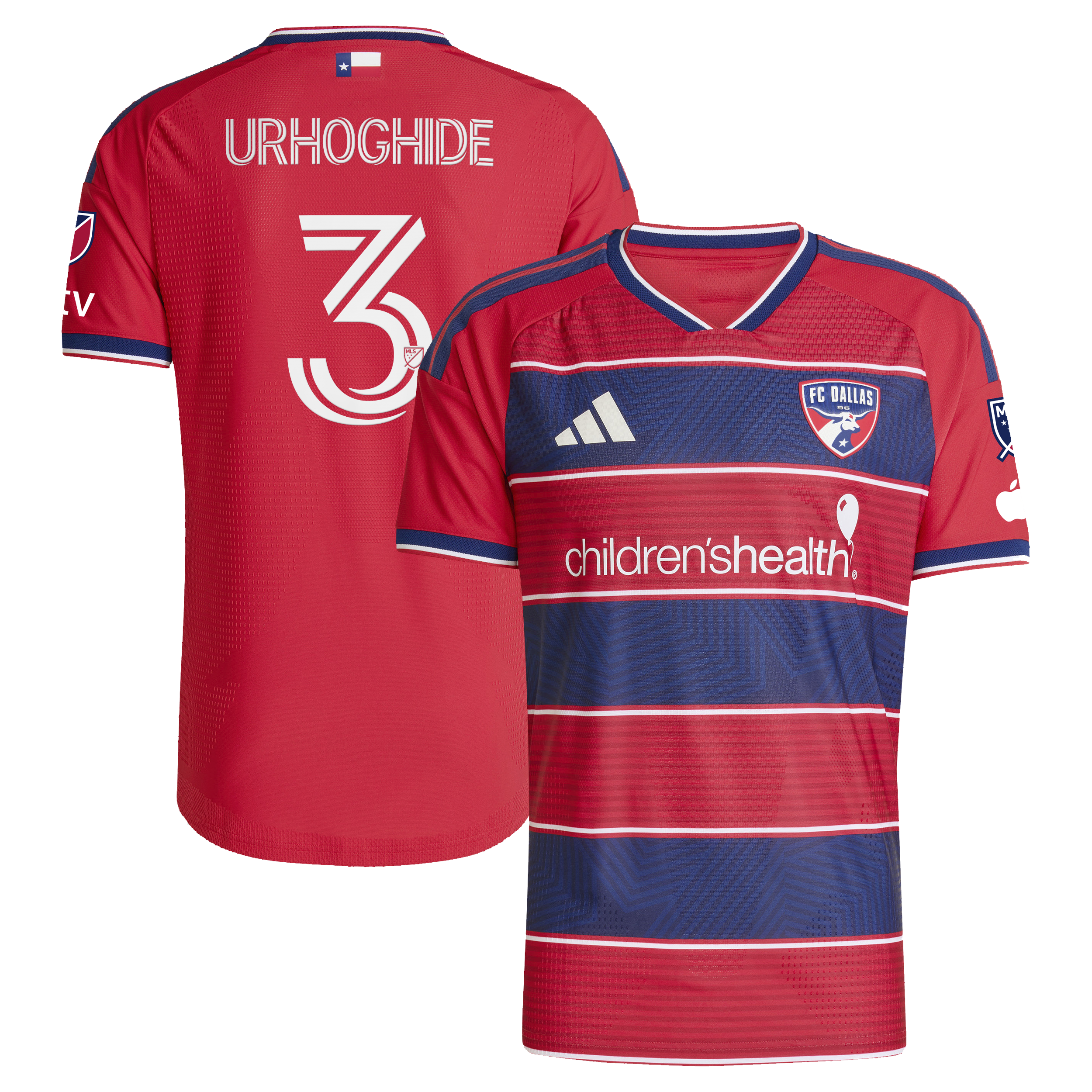 Osaze Urhoghide Fc Dallas 2026 Dna Kit On Field Patch Jersey Red