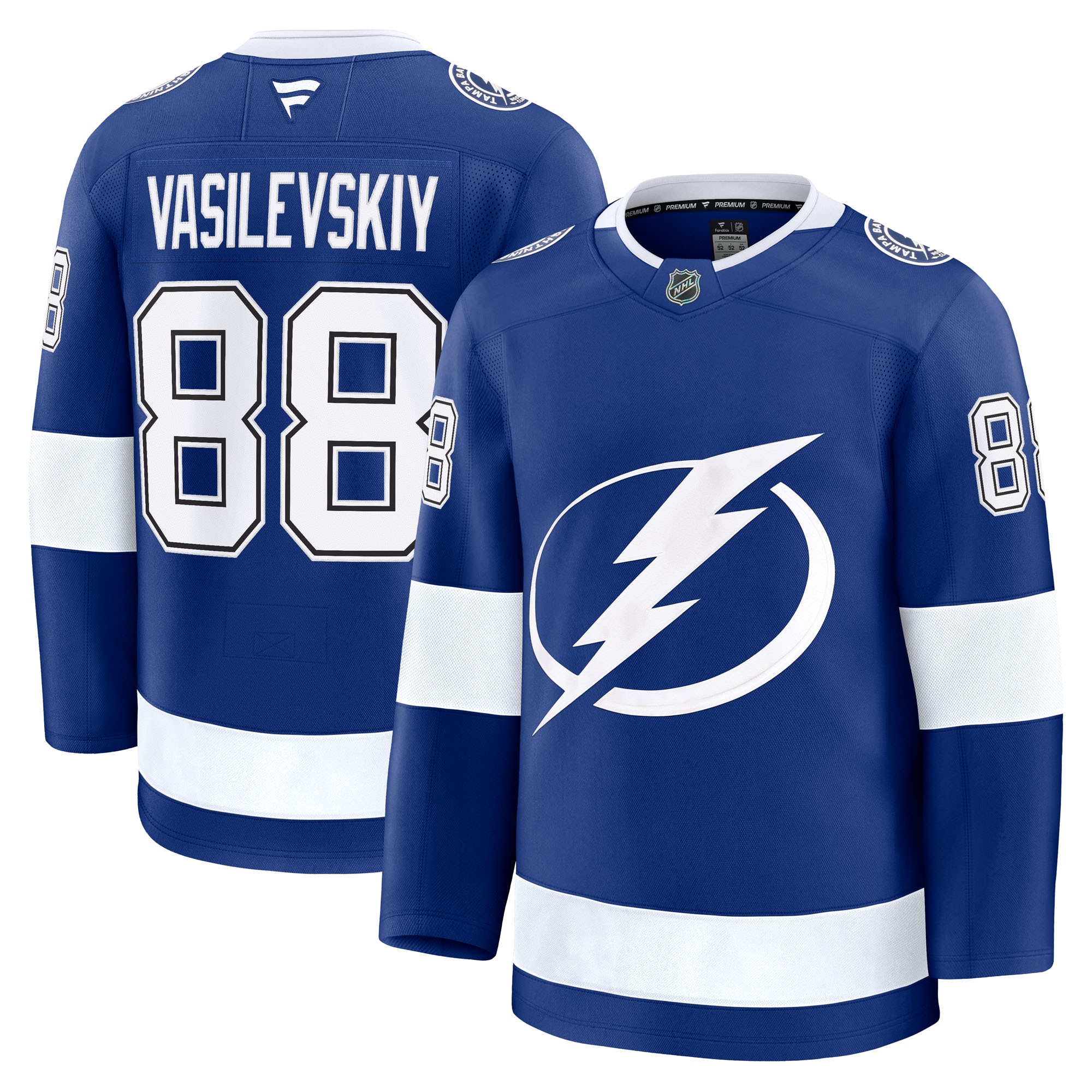 Andrei Vasilevskiy Tampa Bay Lightning Home Premium Jersey Blue