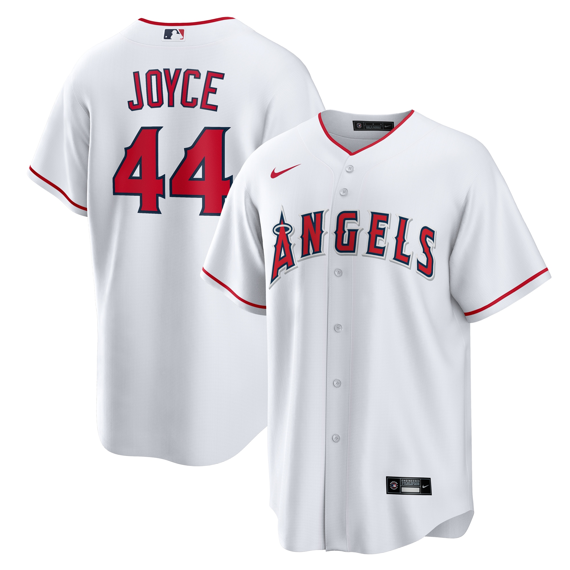 Ben Joyce Los Angeles Angels Home Replica Jersey White