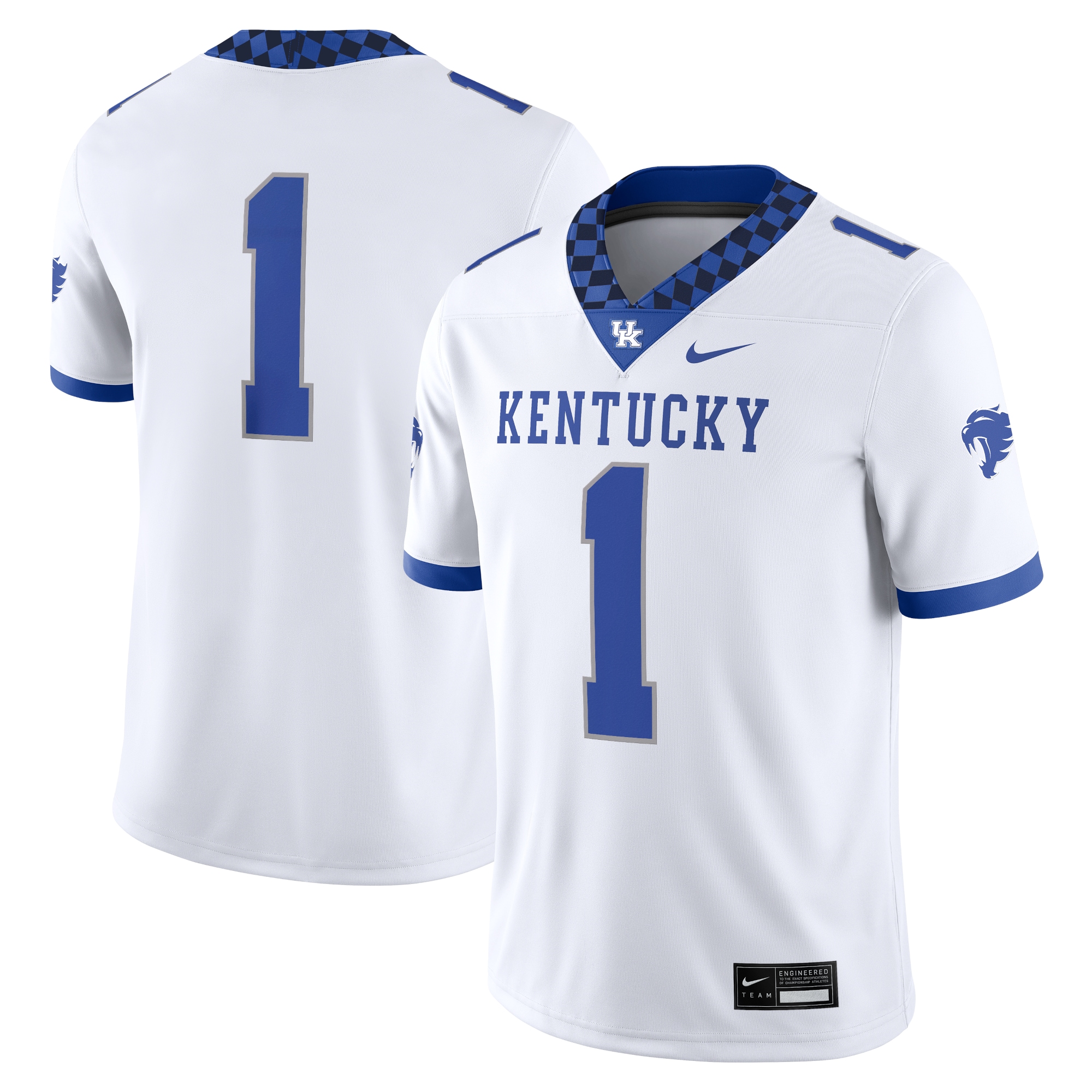 1 Kentucky Wildcats Game Jersey White
