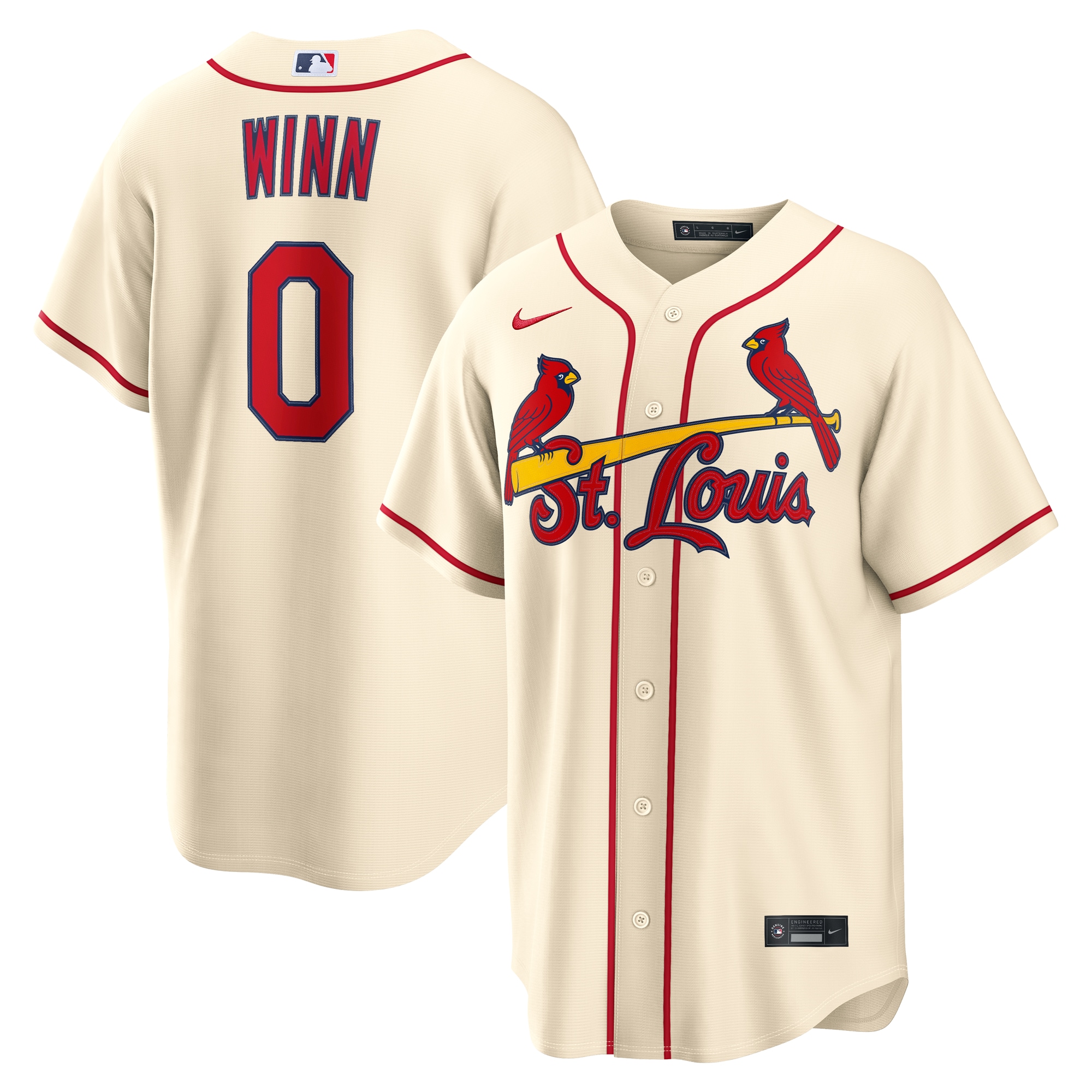 Masyn Winn St Louis Cardinals Alternate Replica Jersey Cream