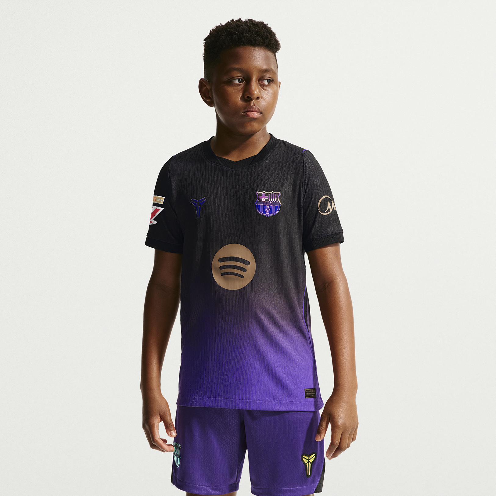 Barcelona Youth 2026/27 Away Match Jersey Purple