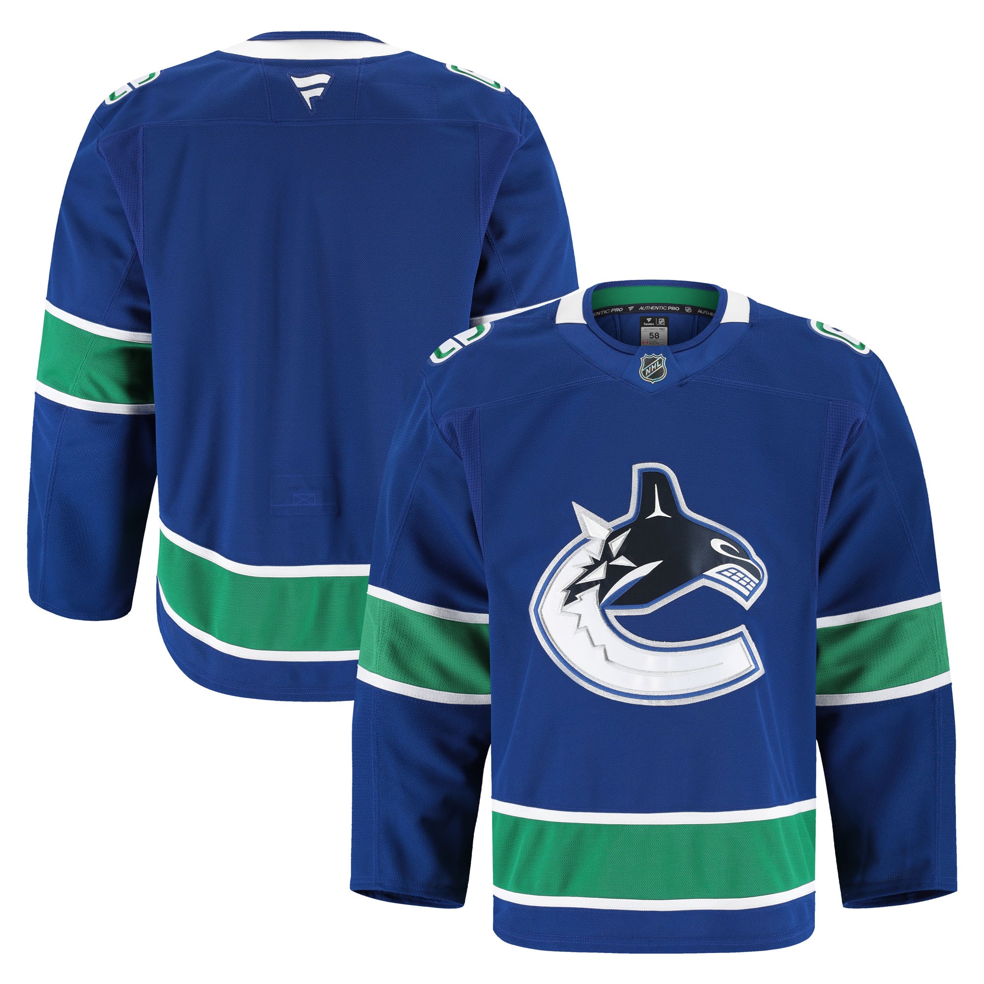 Vancouver Canucks Home Pro Jersey Blue
