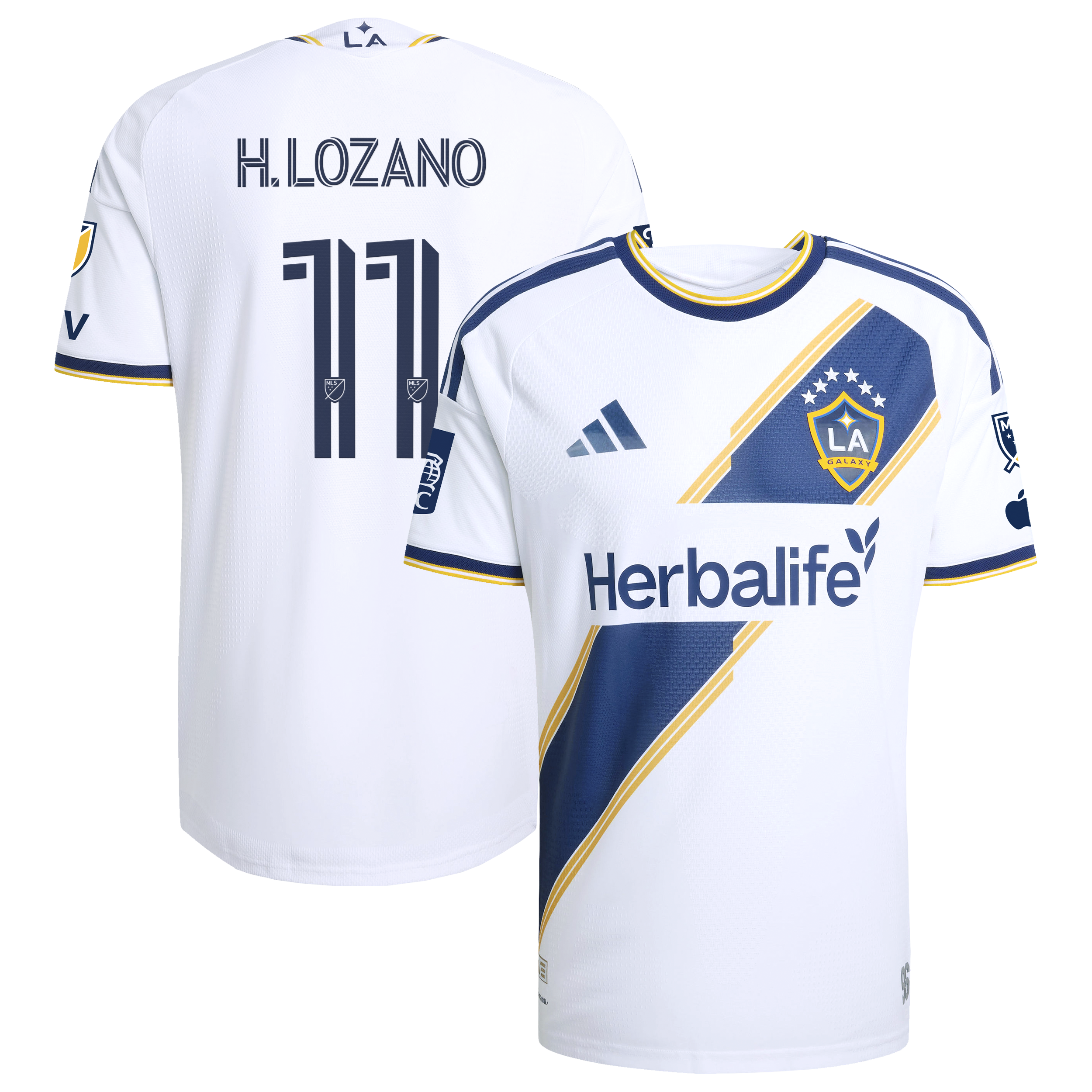 Hirving Lozano La Galaxy 2026 The Velocity Kit On Field Jersey White