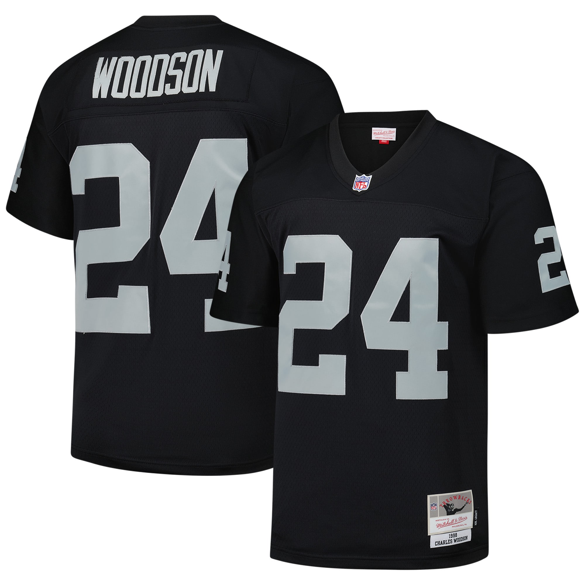 Charles Woodson Las Vegas Raiders Mitchell Ness Legacy Replica Jersey Black