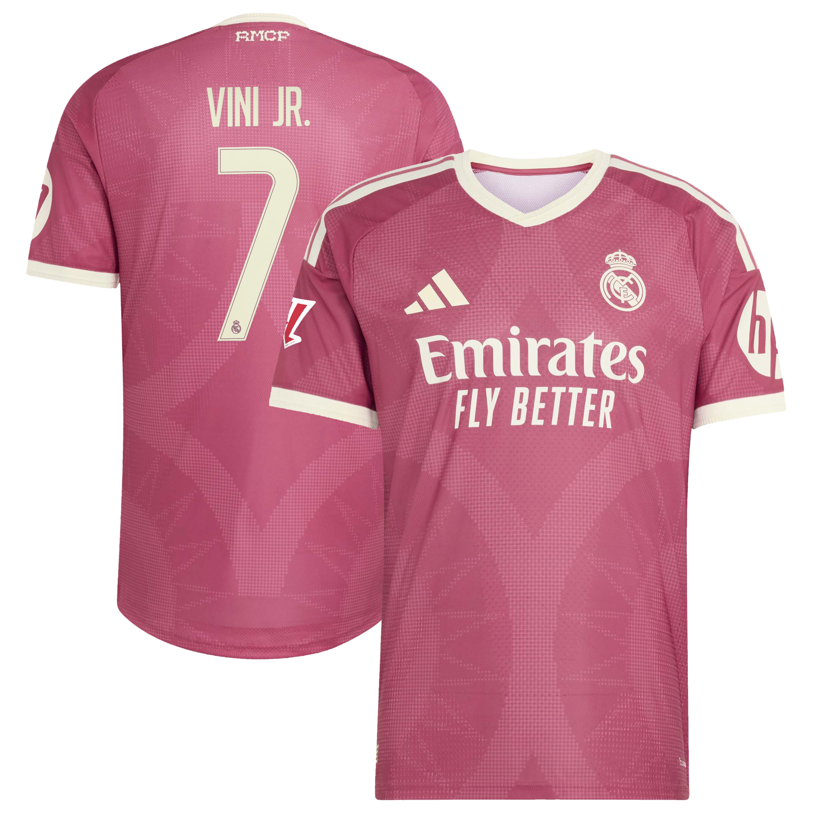 Vini Jr Real Madrid 2026/27 Third On Field Jersey Pink