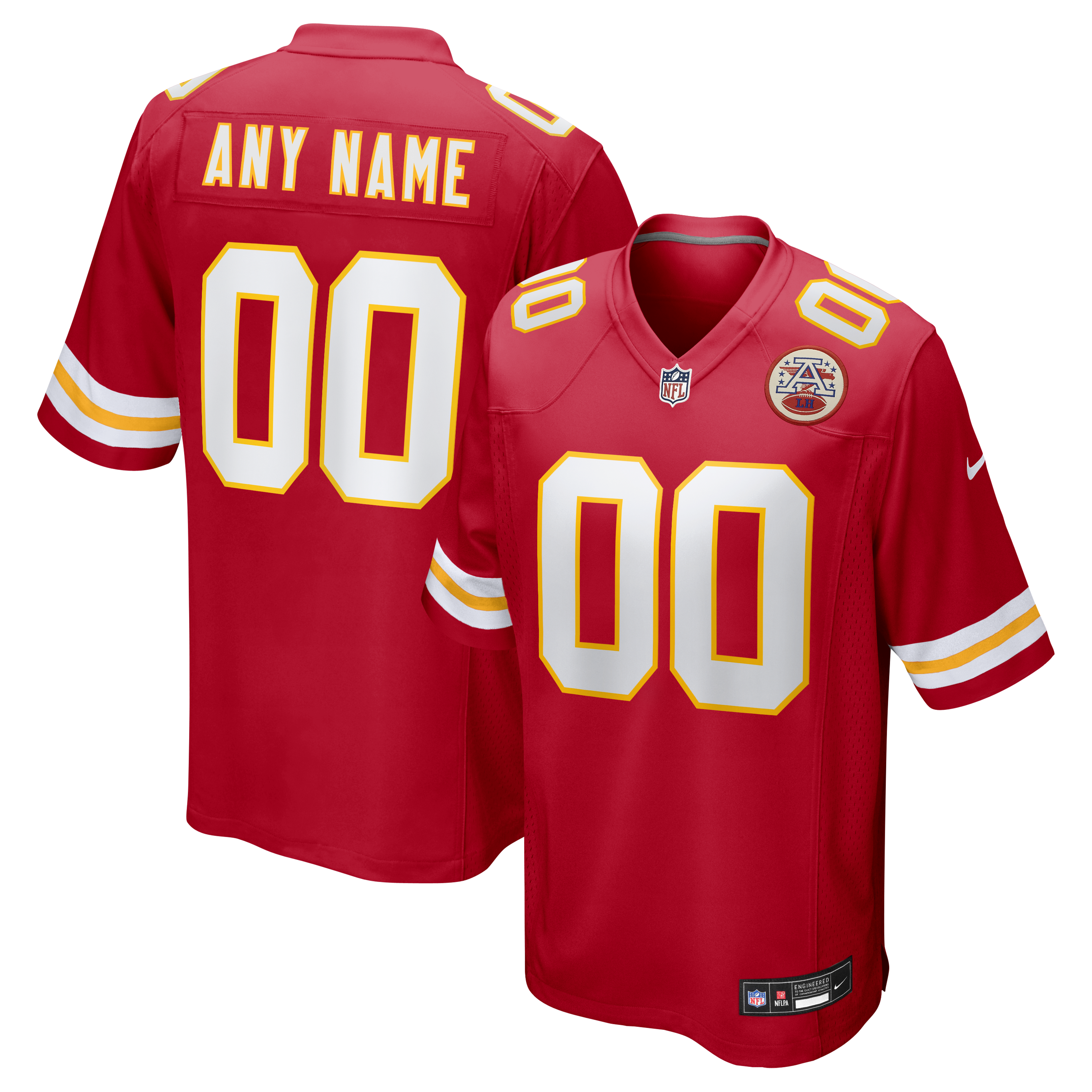 Kansas City Chiefs Custom Game Jersey Red