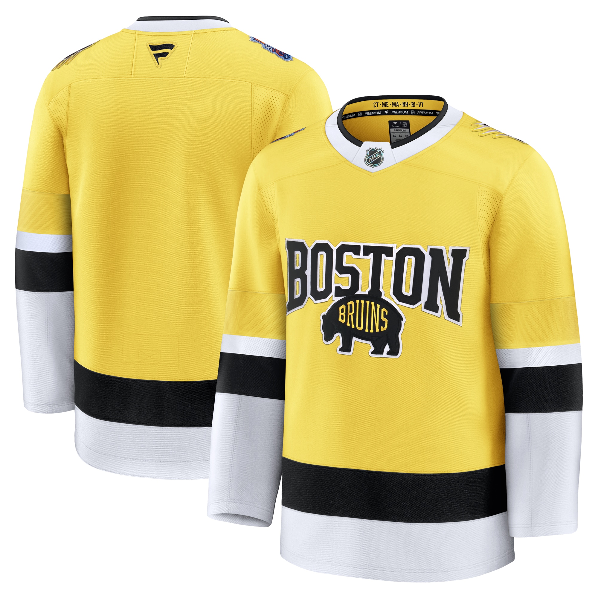 Boston Bruins Youth 2026 Nhl Stadium Series Premium Jersey Gold Youth