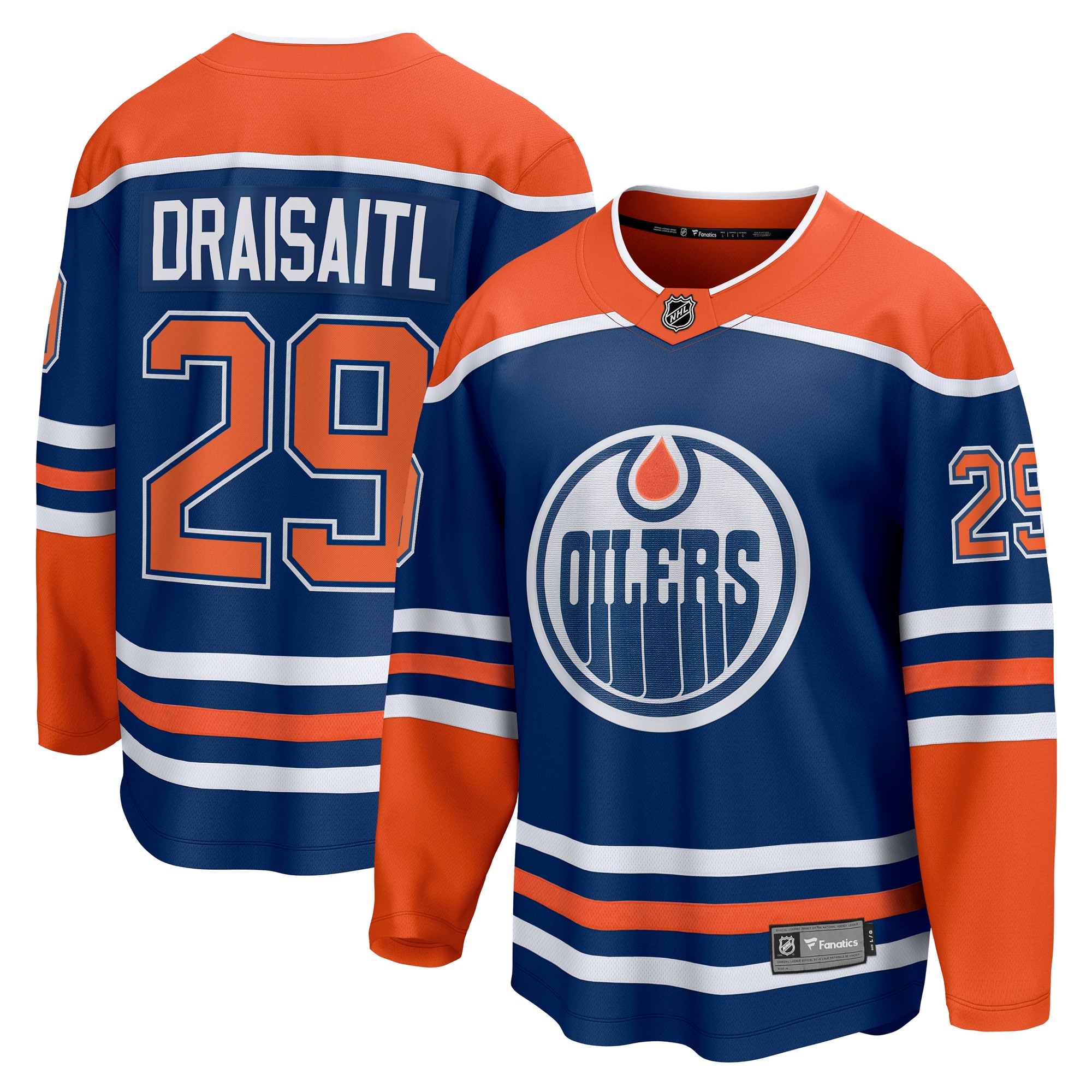 Leon Draisaitl Edmonton Oilers Home Breakaway Jersey Royal