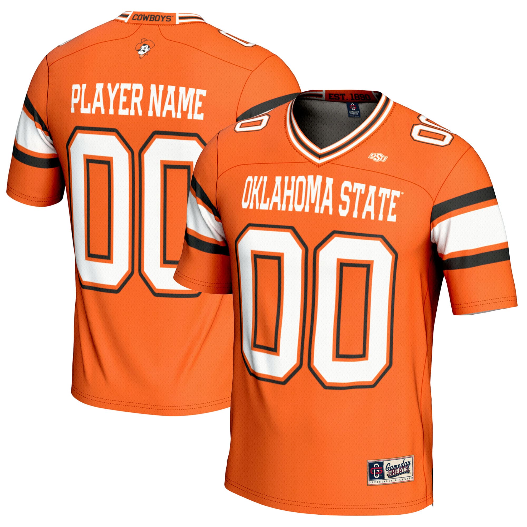 Oklahoma State Cowboys Gameday Greats Nil Pick A Player Football Jersey Orange