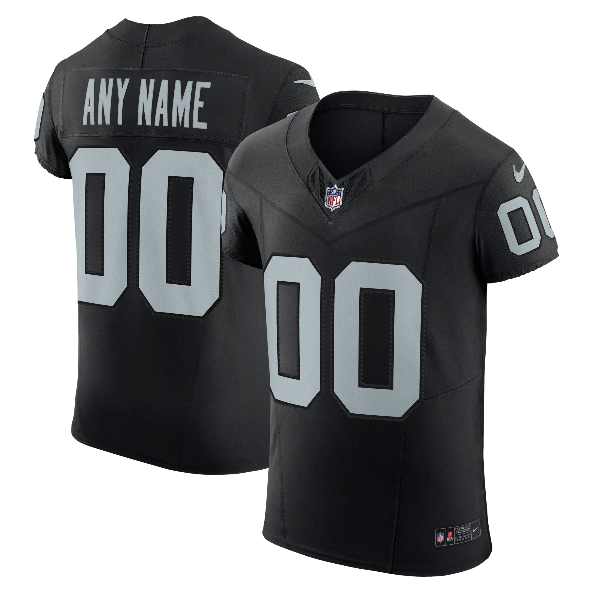 Las Vegas Raiders Vapor F U S E Elite Custom Jersey Black