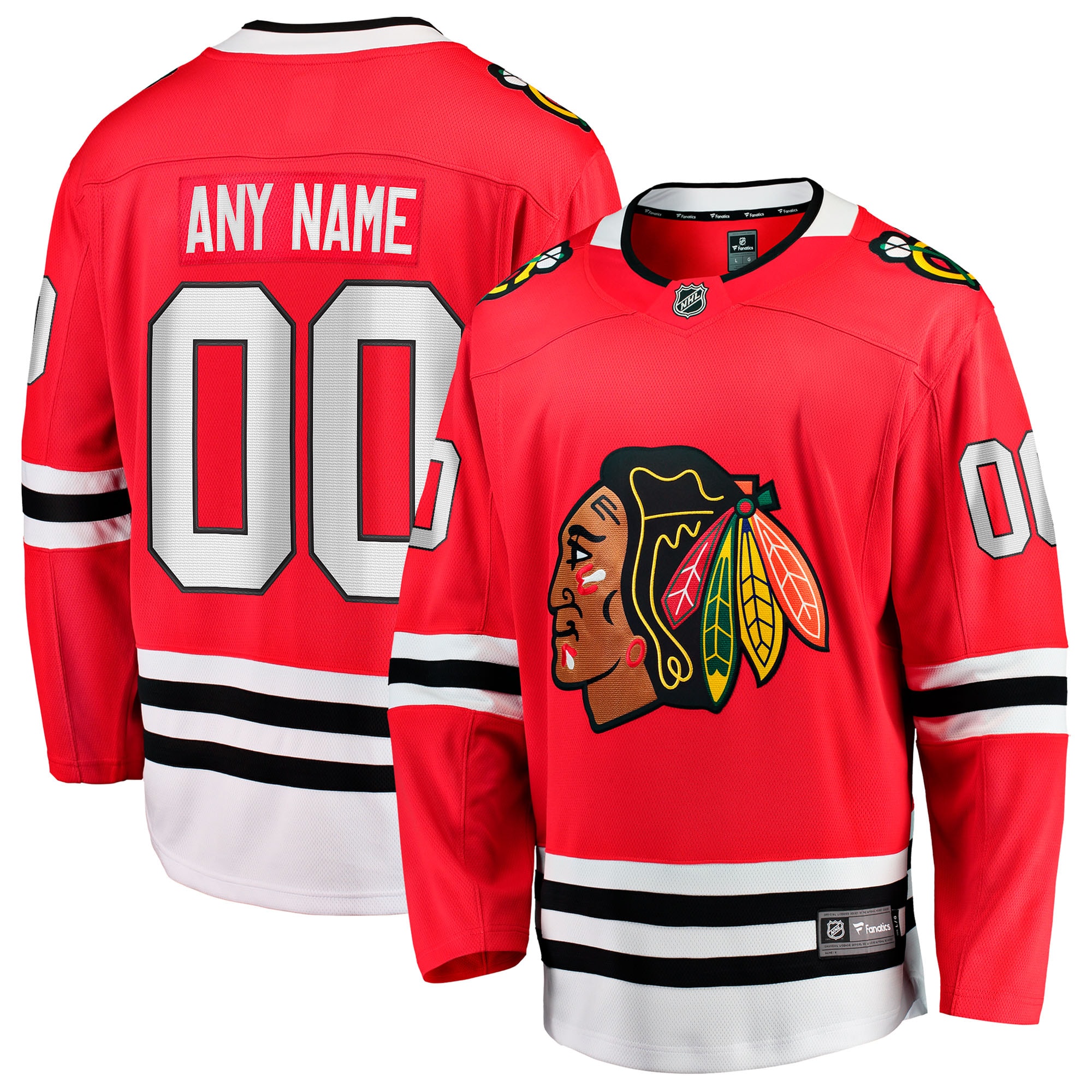 Chicago Blackhawks Women S Home Breakaway Custom Jersey Red