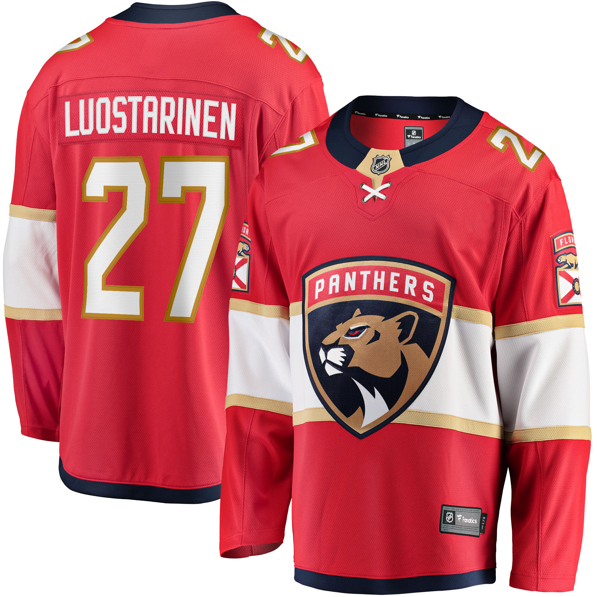 Eetu Luostarinen Florida Panthers Home Breakaway Player Jersey Red