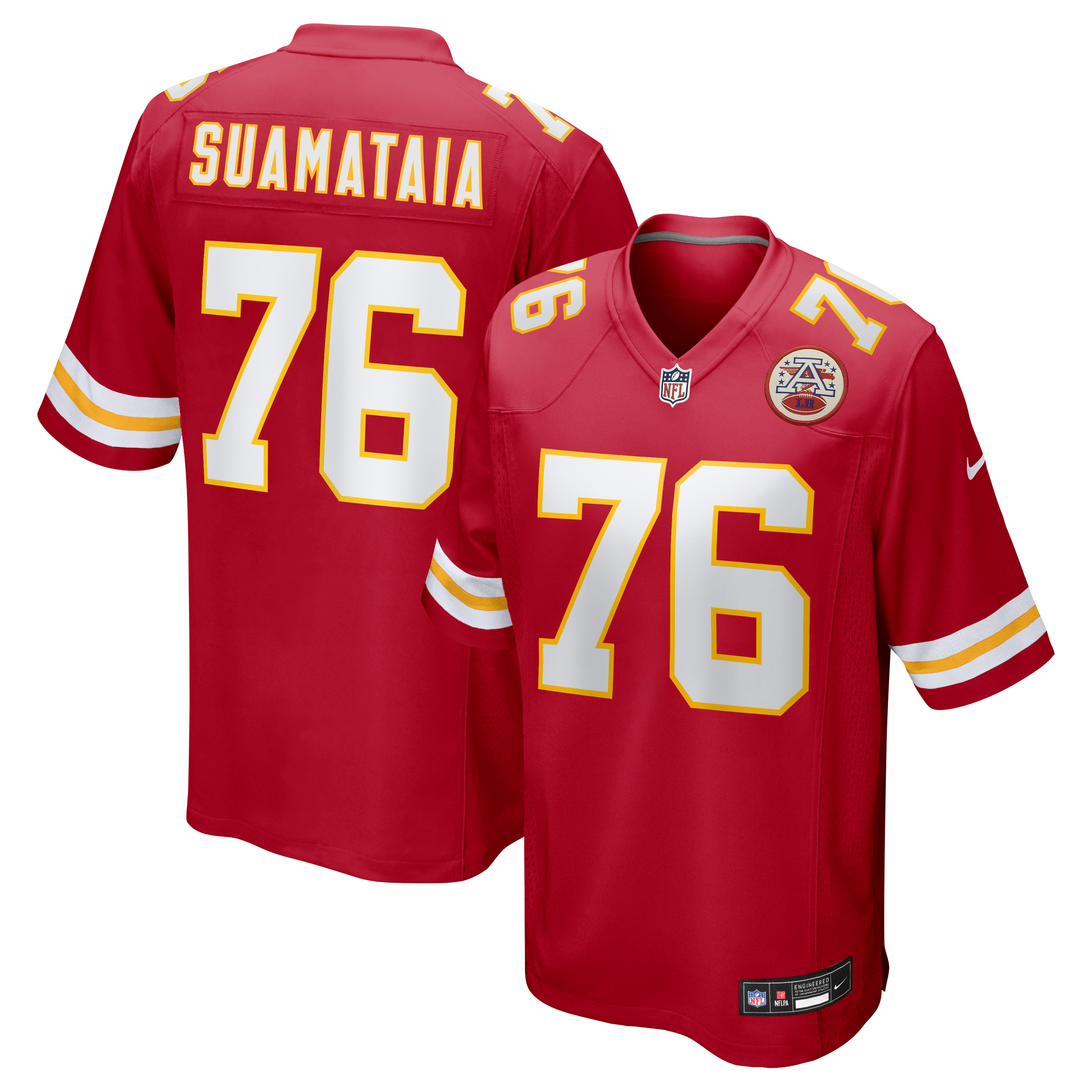 Kingsley Suamataia Kansas City Chiefs Game Jersey Red