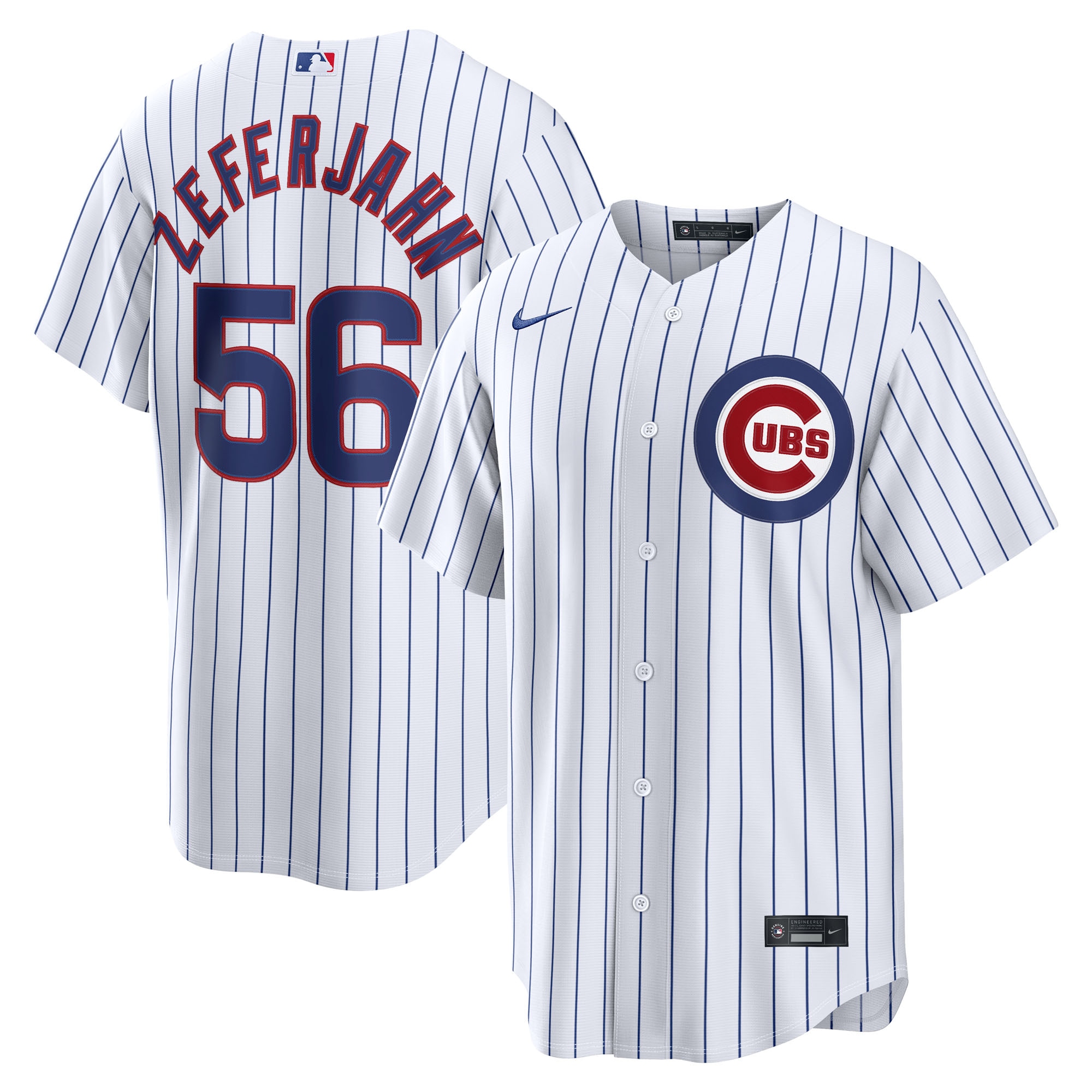 Ryan Zeferjahn Chicago Cubs Home Replica Jersey White